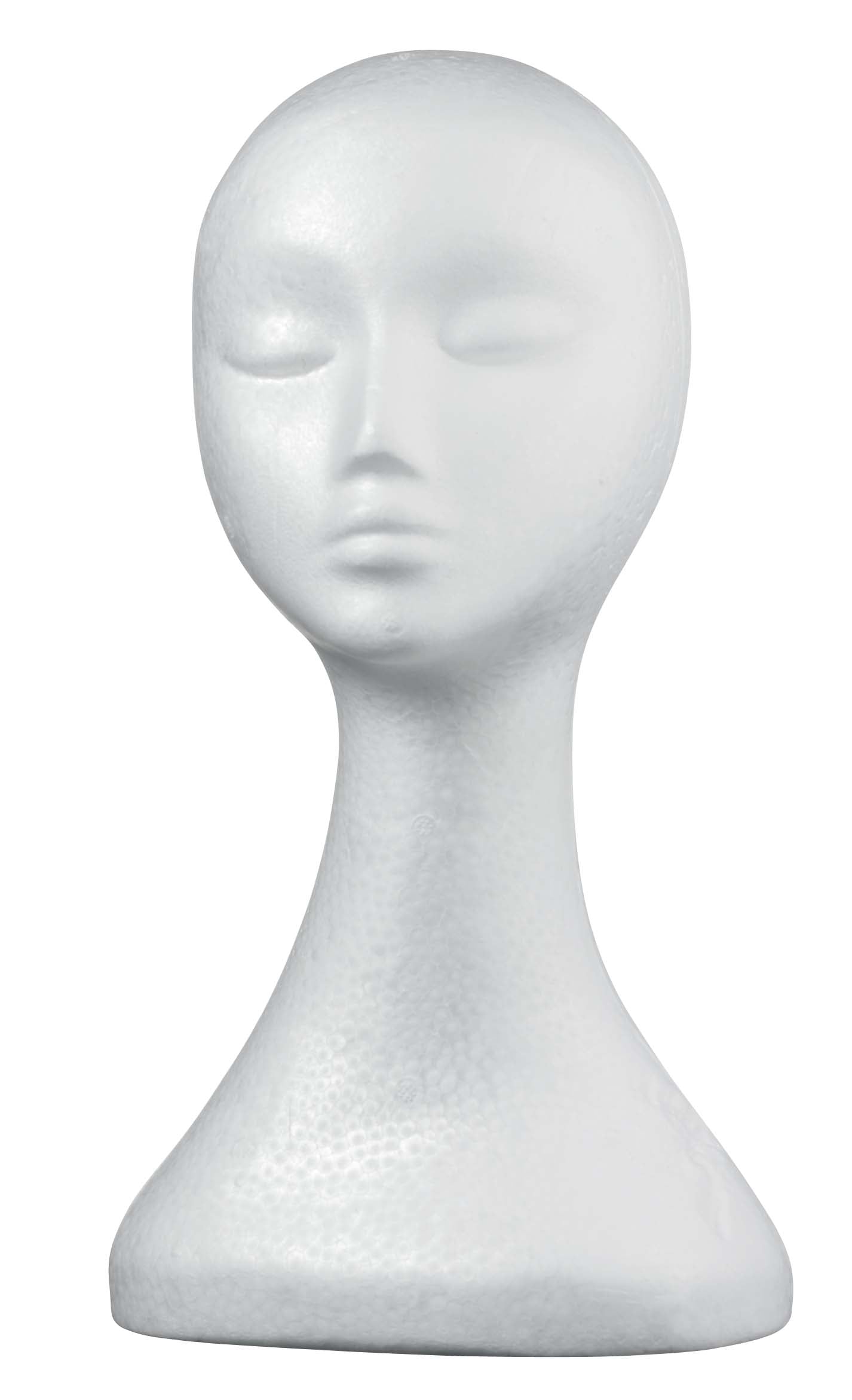 Comair Schaumstoffkopfbüste Lady weiß 38cm