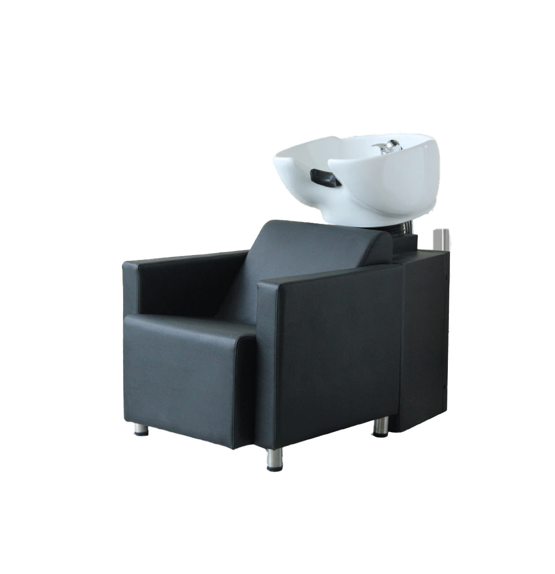Comair WP New York sz separate glänzende Waschsäule, Keramikbecken weiß