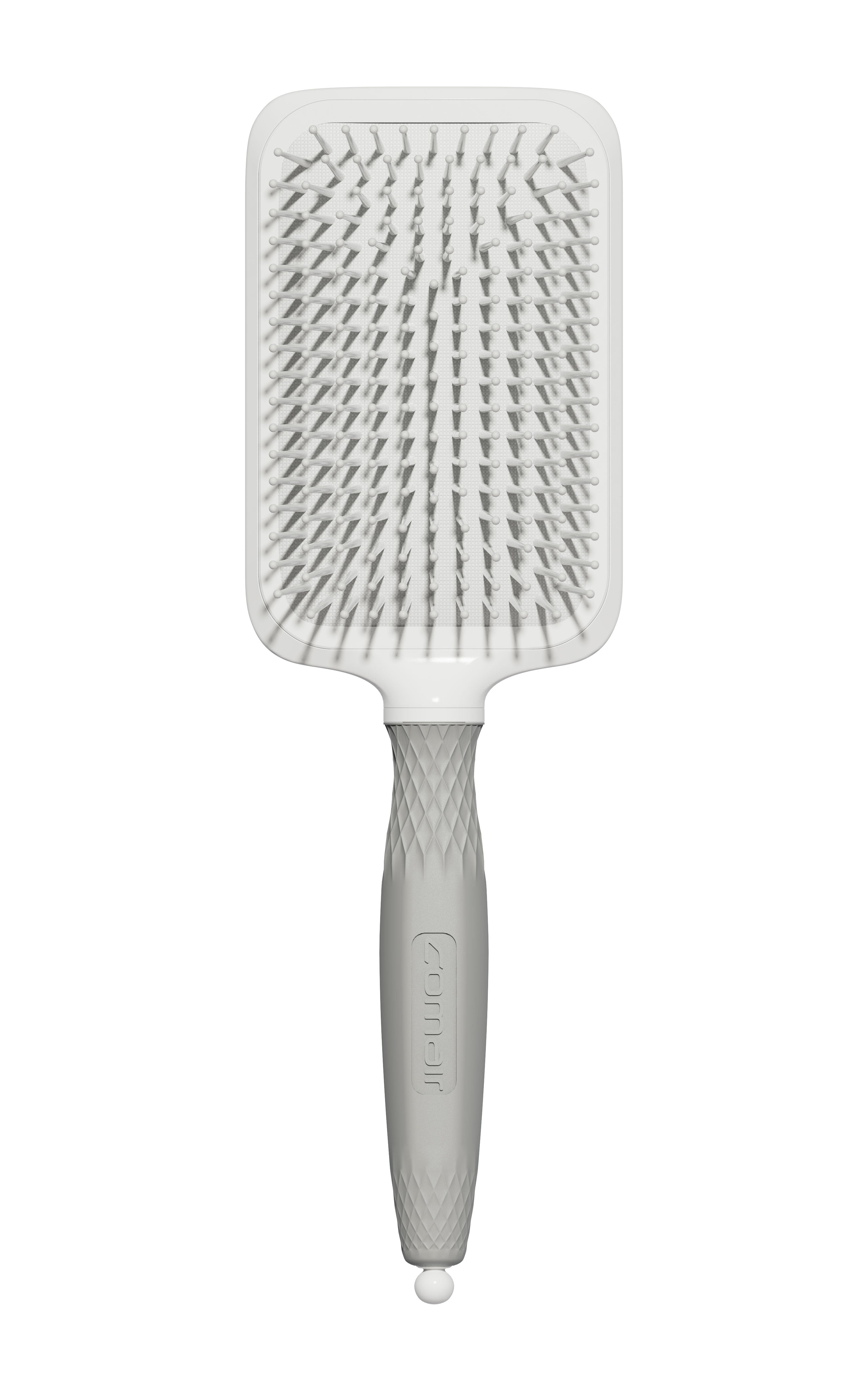 Comair Thermal Paddle Brush, Nylonstifte Abteilpin hellgrau/weiß