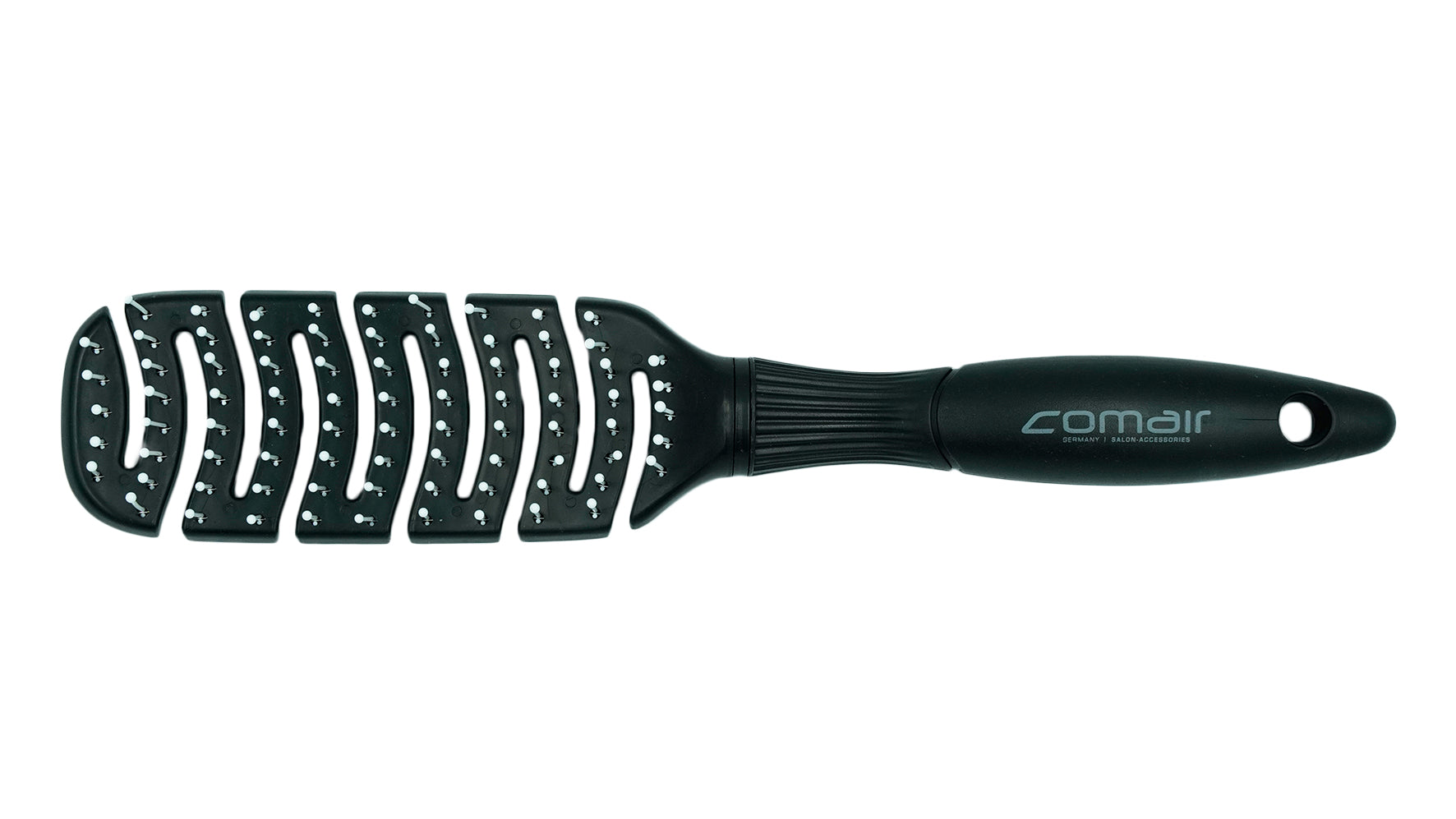 Comair Bürste Flex Tamer, S, black, Nylonstifte, Noppen