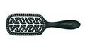 Comair Bürste Flex Tamer, M, black, Nylonstifte, Noppen