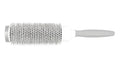 Comair Thermal XL Föhnbü.44/64mm, lange Keramikhülse, Nylonstifte, weiß/grau