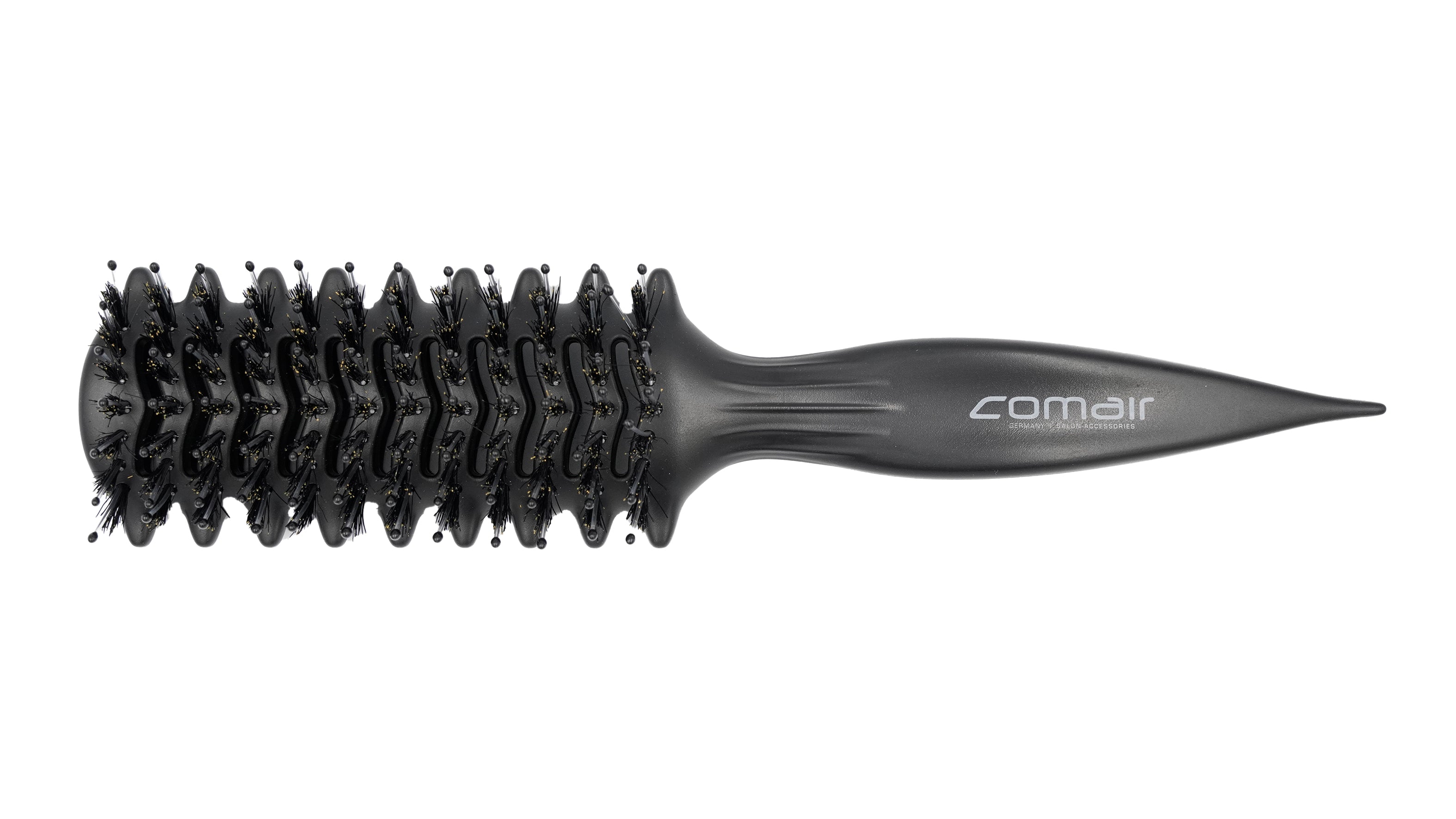 Comair Bouncy Curl,sz, Wildschweinb.& Nylonstiften,Griff mit Abteilspitze