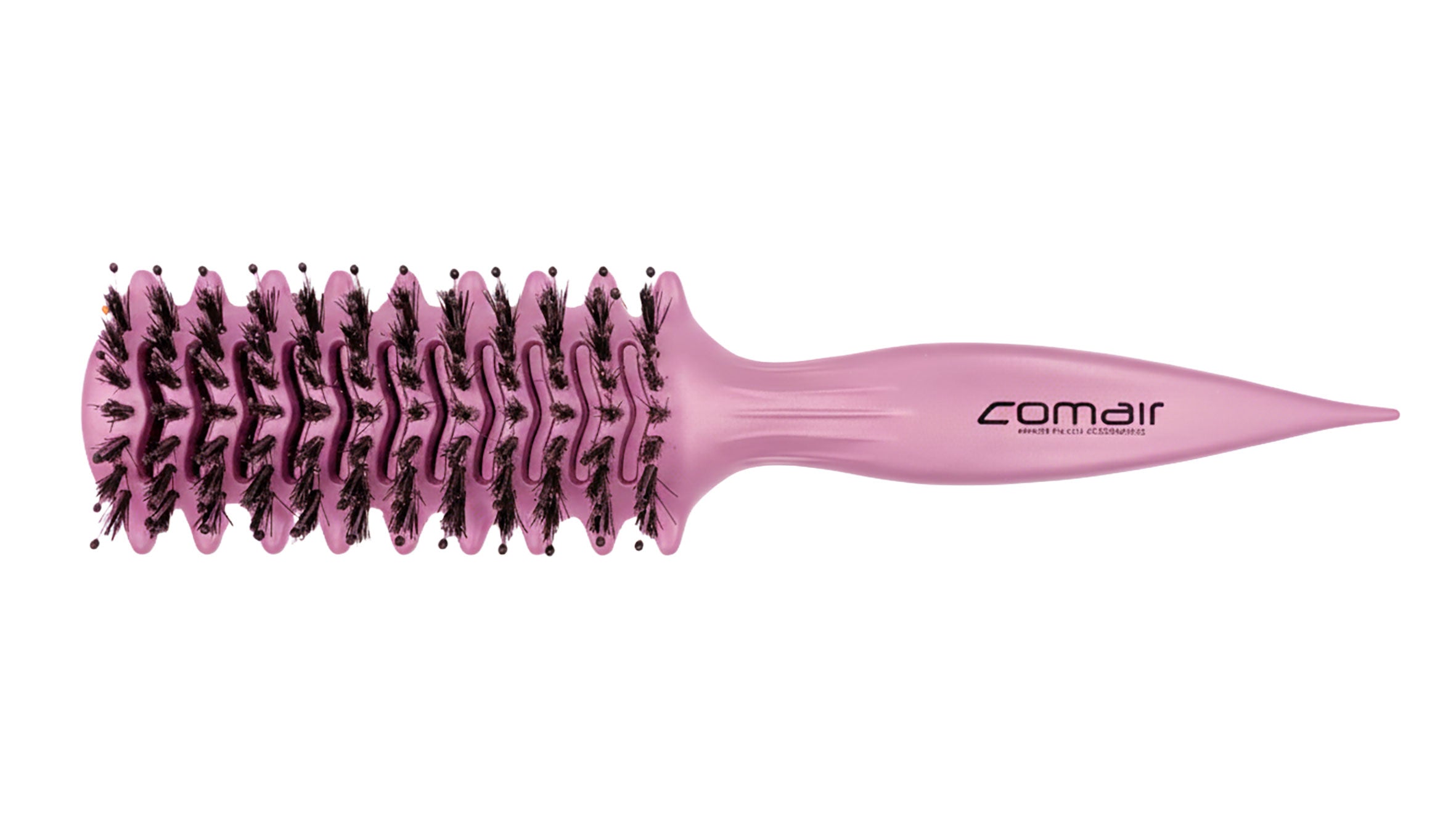 Comair Bouncy Curl, pink, Wildschweinb.& Nylonstiften ,Griff mit Abteilspitze