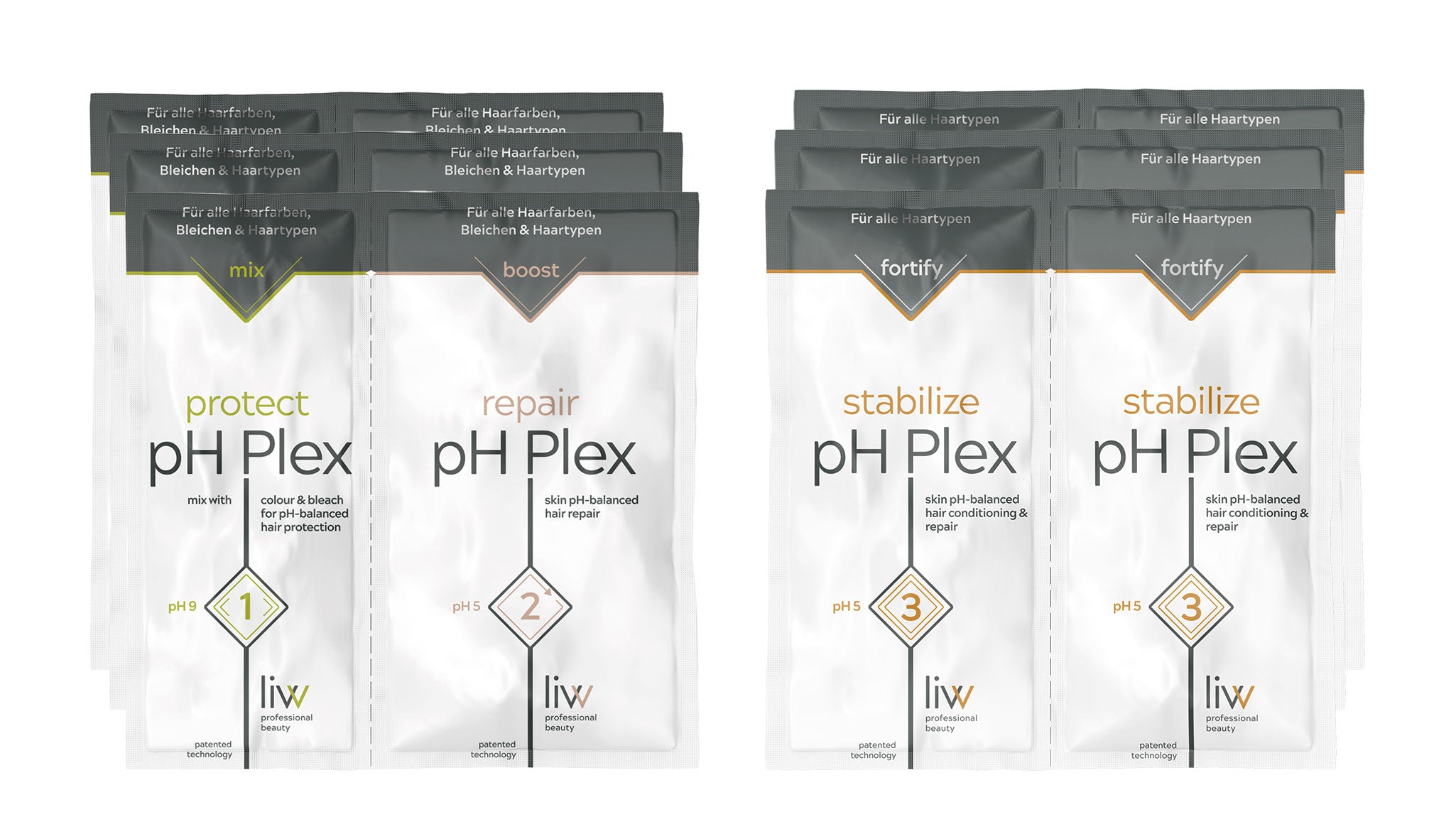 pH Plex Ful Service Kit (3x Doppelsachets steps 1/2/3)