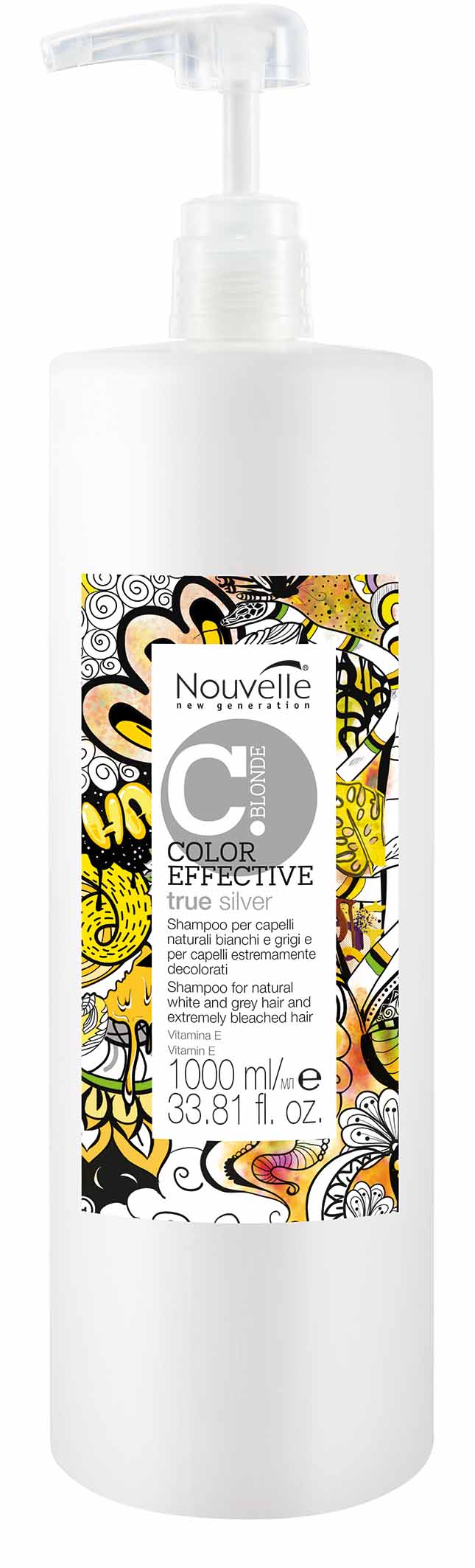 Nouvelle True Silver Shampoo 1000ml Color Effective