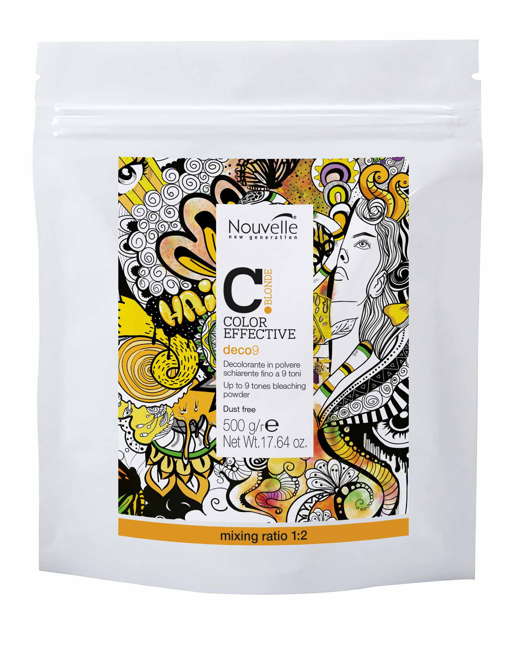 Nouvelle Deco9 Tones Blondierpulver 500g 9 Tonstufen Color Effective