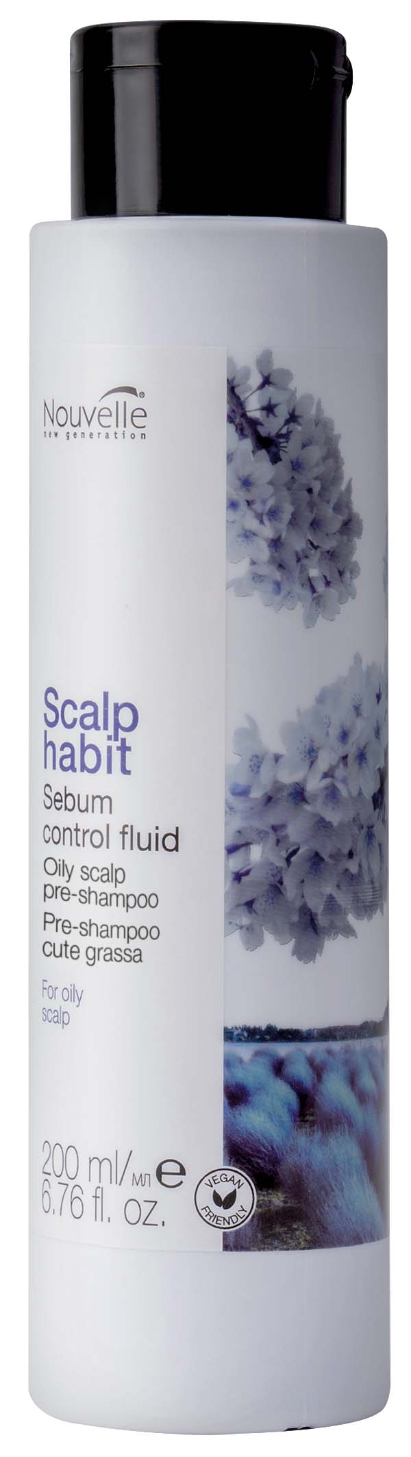Nouvelle SH Sebum Control Fluid 200ml, Oily Scalp, Scalp Habit