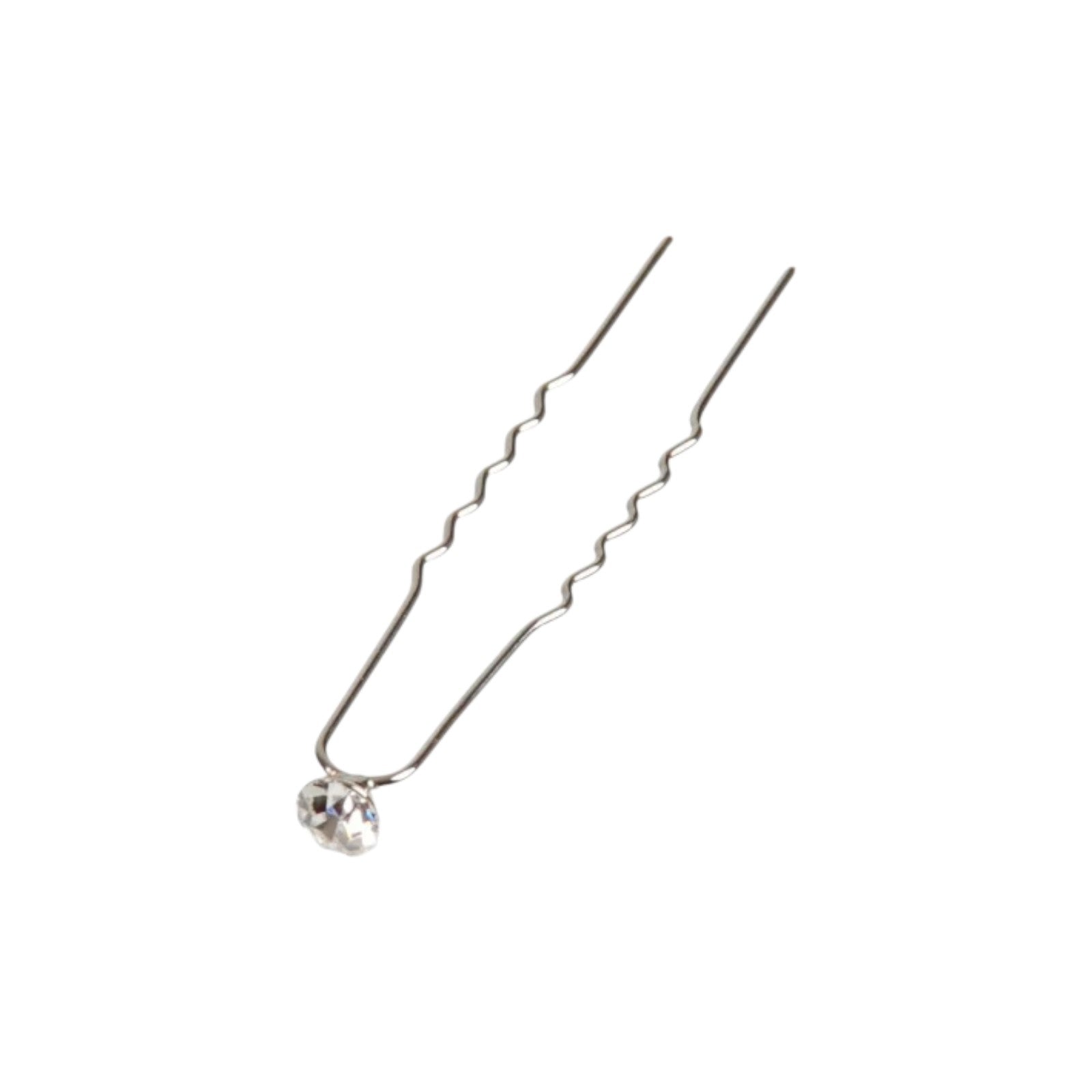 A&A Haarnadel Strassstein, Nadel silber 6er