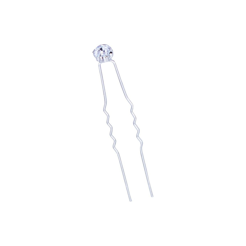 A&A Haarnadel Strassstein, Nadel silber 6er