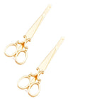 A&A Haarklemmen Schere gold 2er Pack Metall-Look