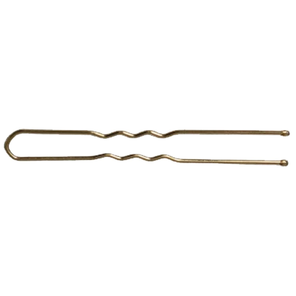 A&A Haarnadel 240er Box Gr. M 6cm gold gewellt