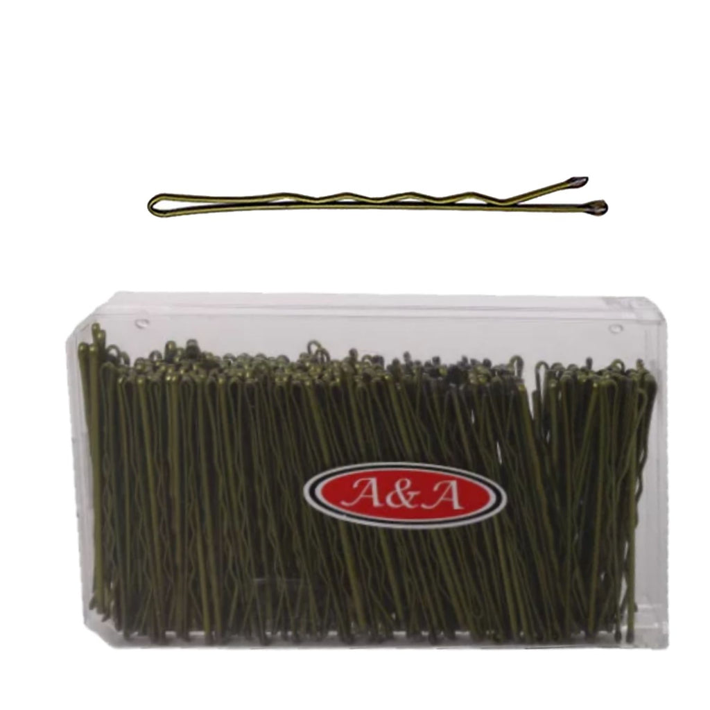 A&A Haarklemmen Box 240er 6cm gold gewellt