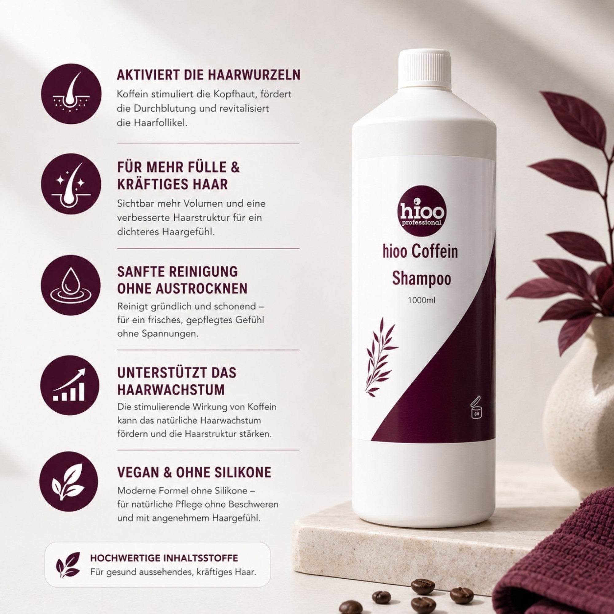 hioo Coffein Shampoo 1000ml