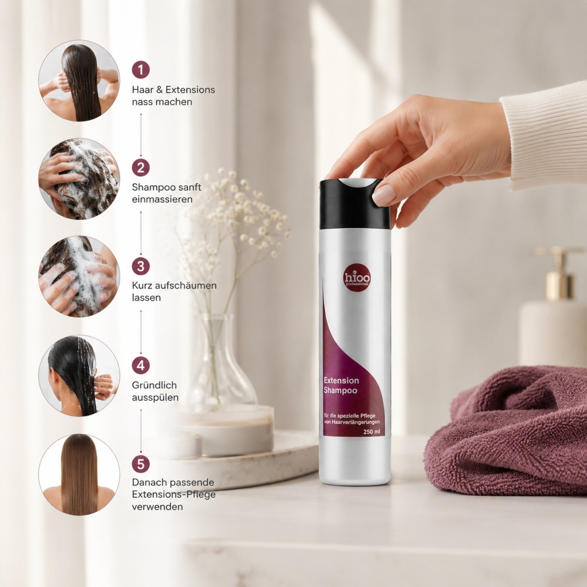 hioo Extensions Shampoo 250ml