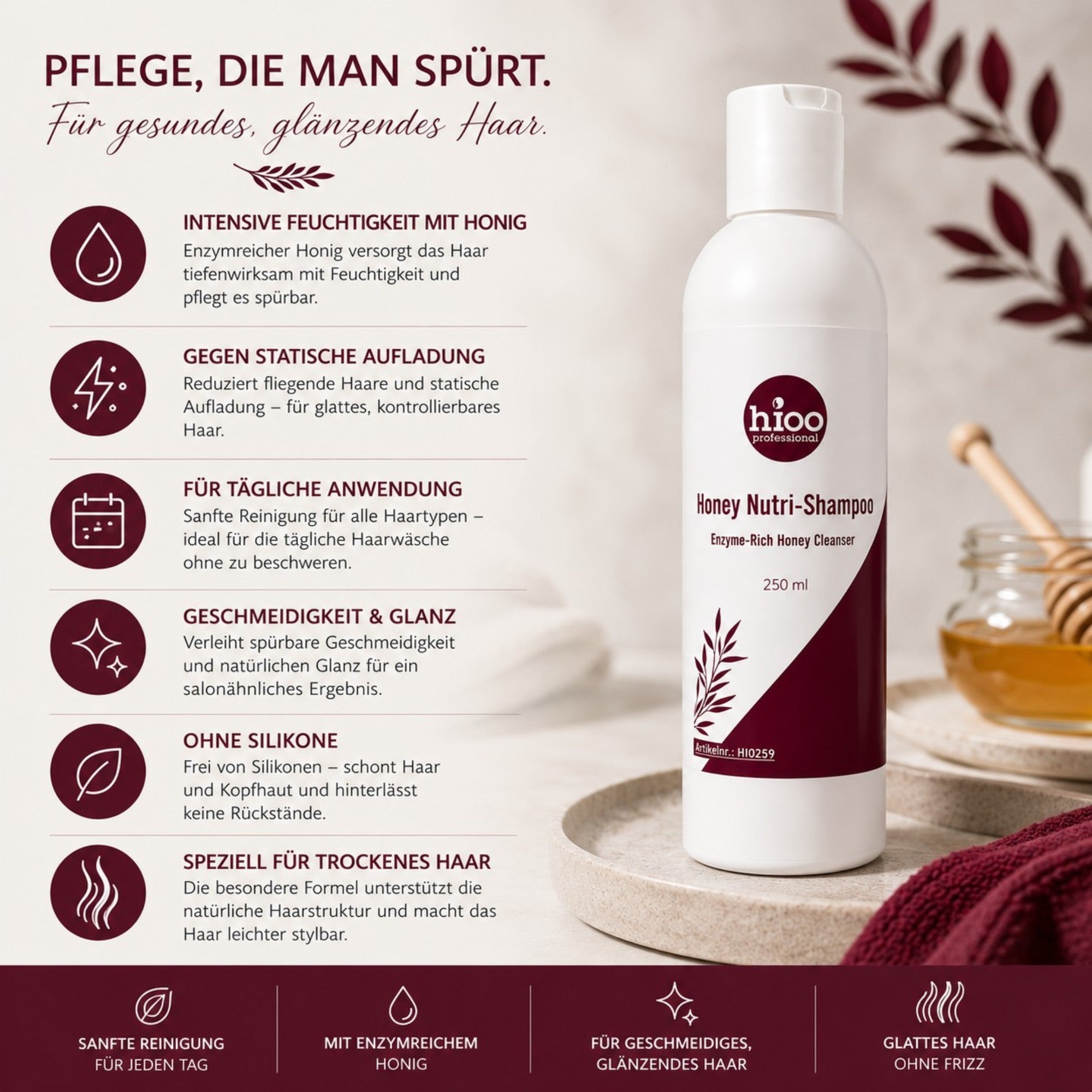 Honey Nutri- Shampoo 250ml