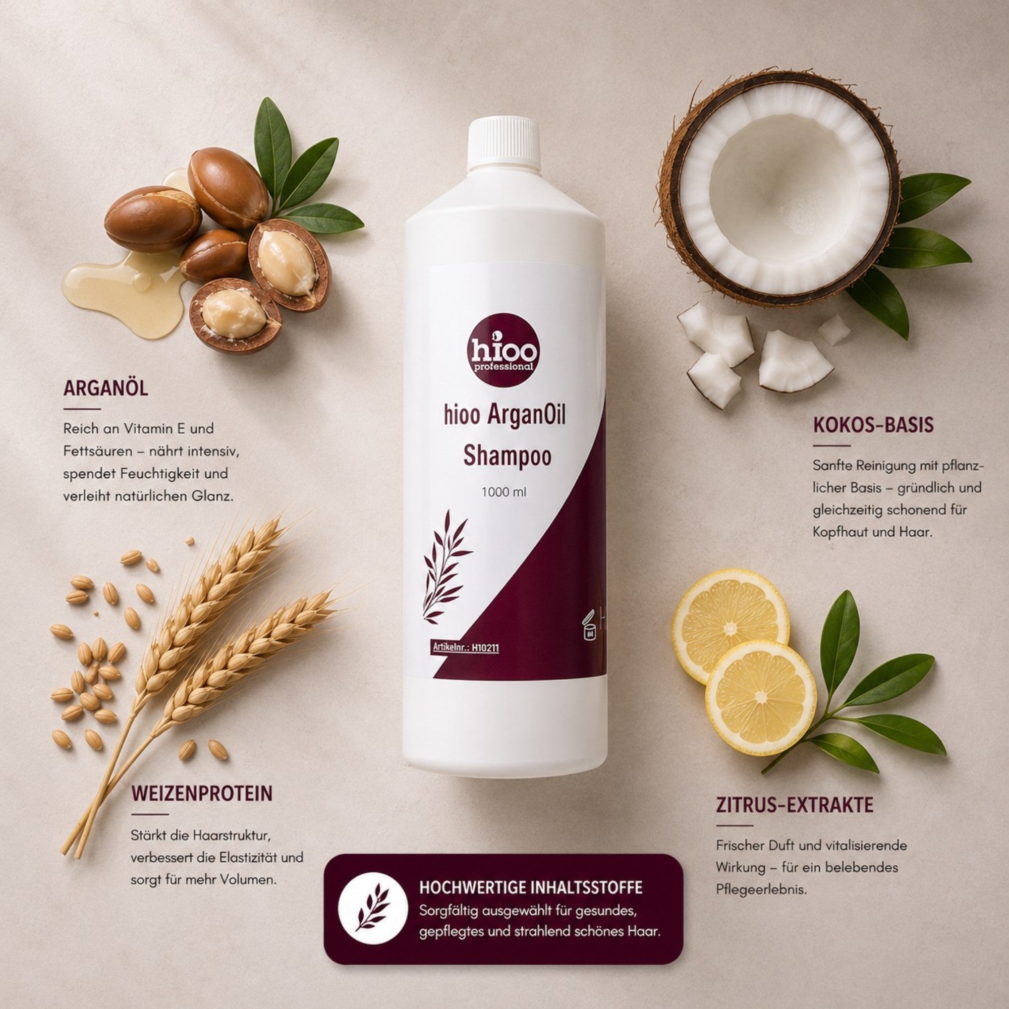 hioo ArganOil Shampoo 1000ml