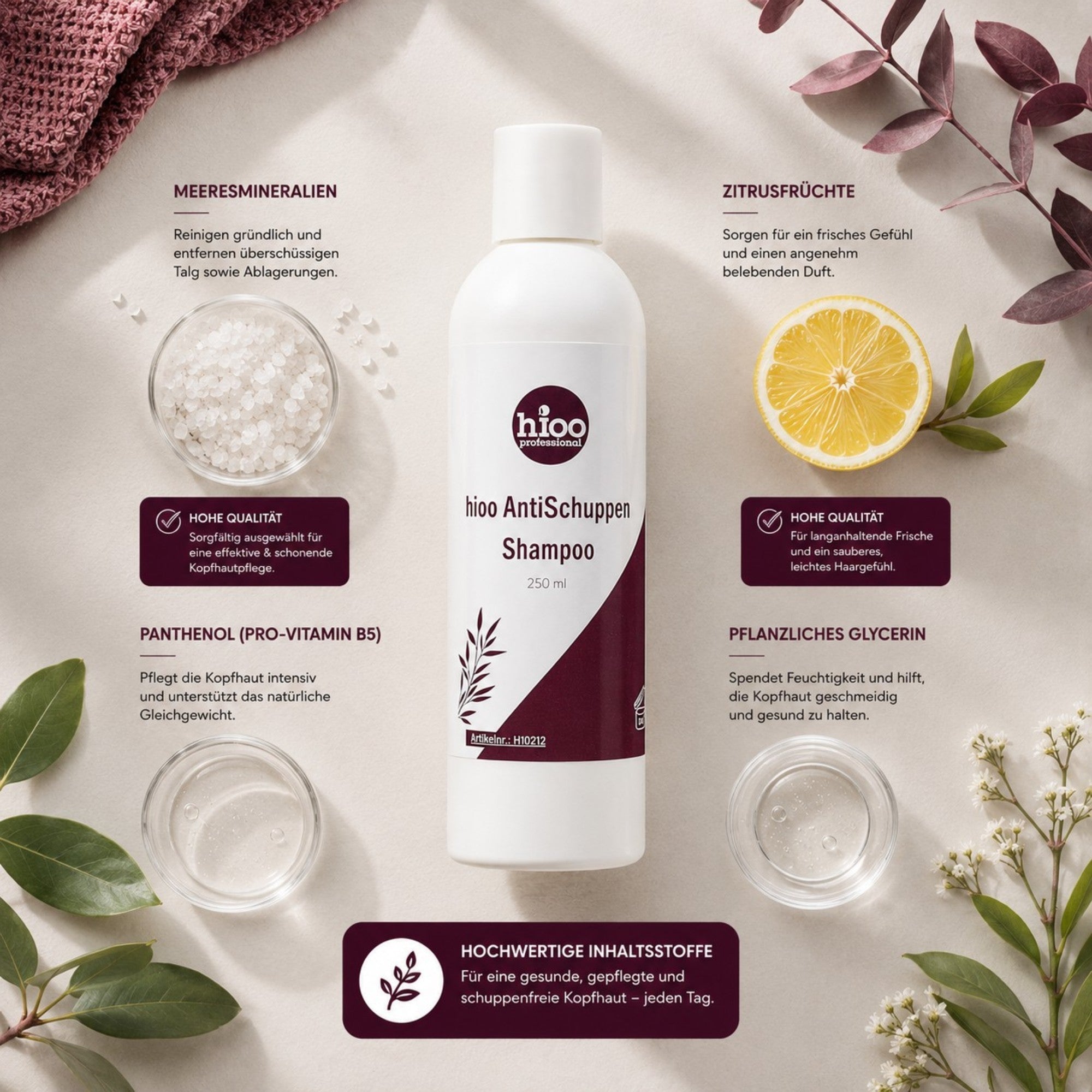 hioo Anti Schuppen Shampoo 250ml