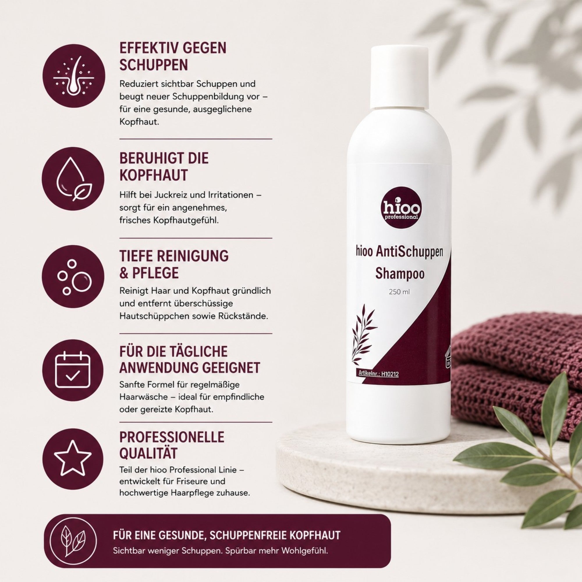 hioo Anti Schuppen Shampoo 250ml