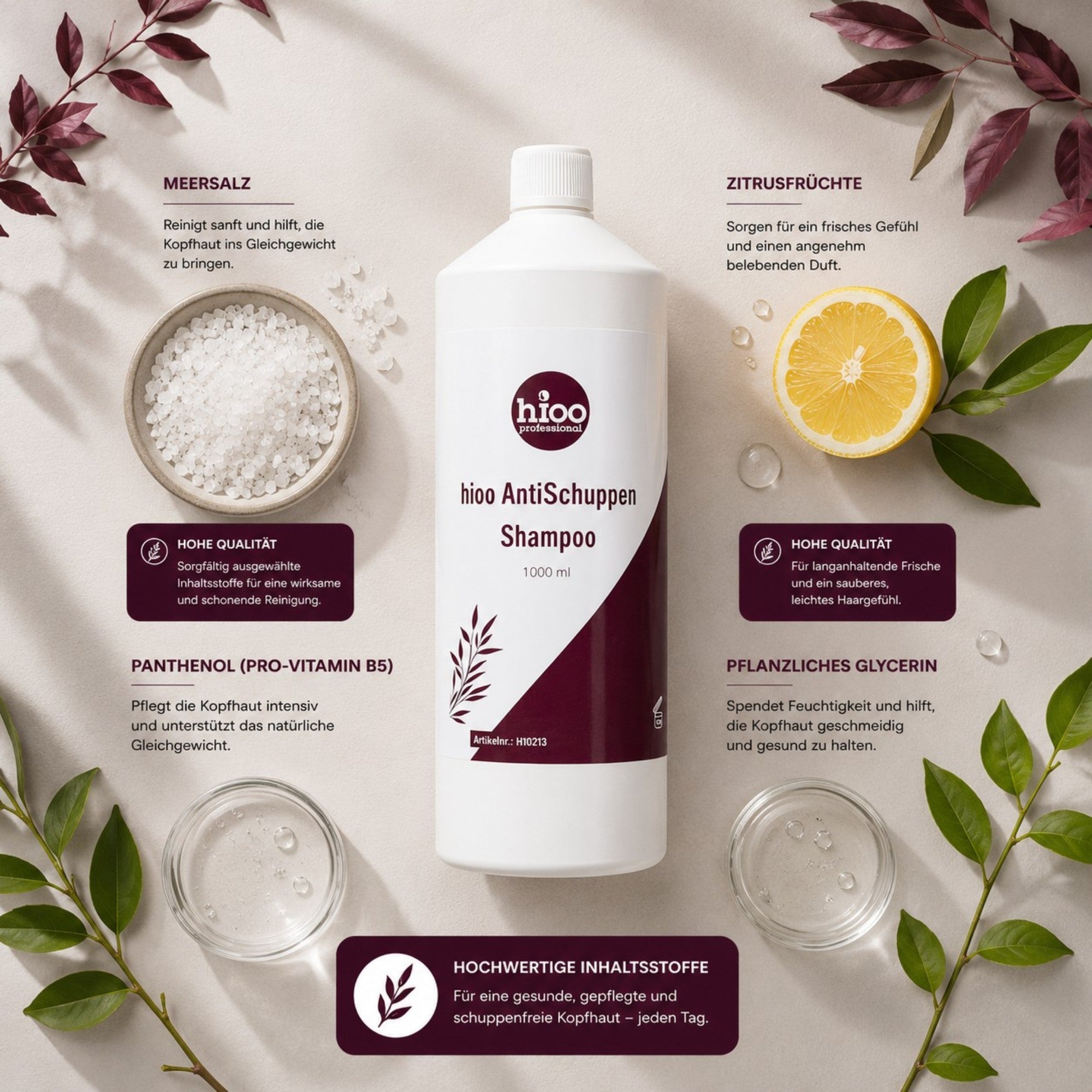 hioo Anti Schuppen Shampoo 1000ml