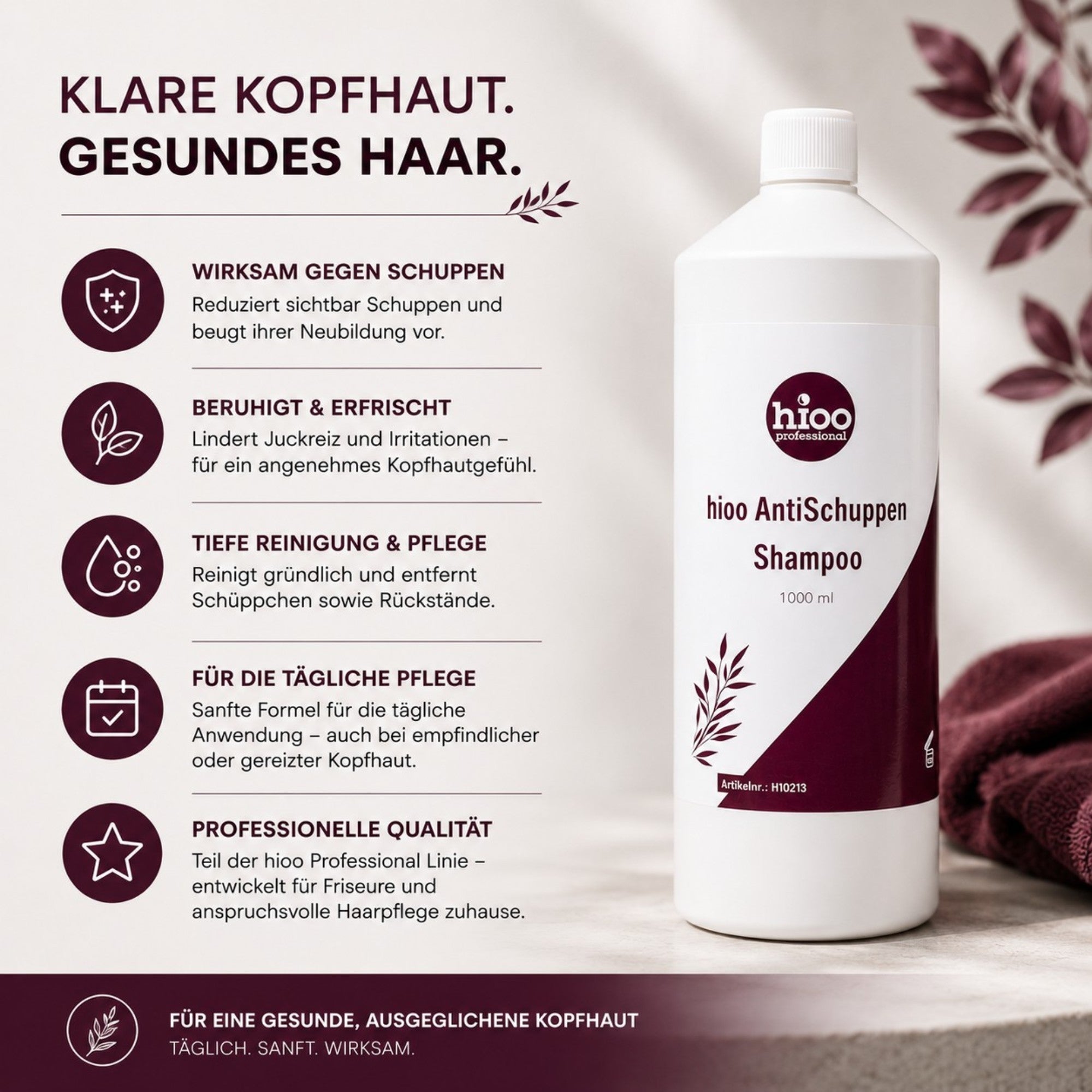 hioo Anti Schuppen Shampoo 1000ml