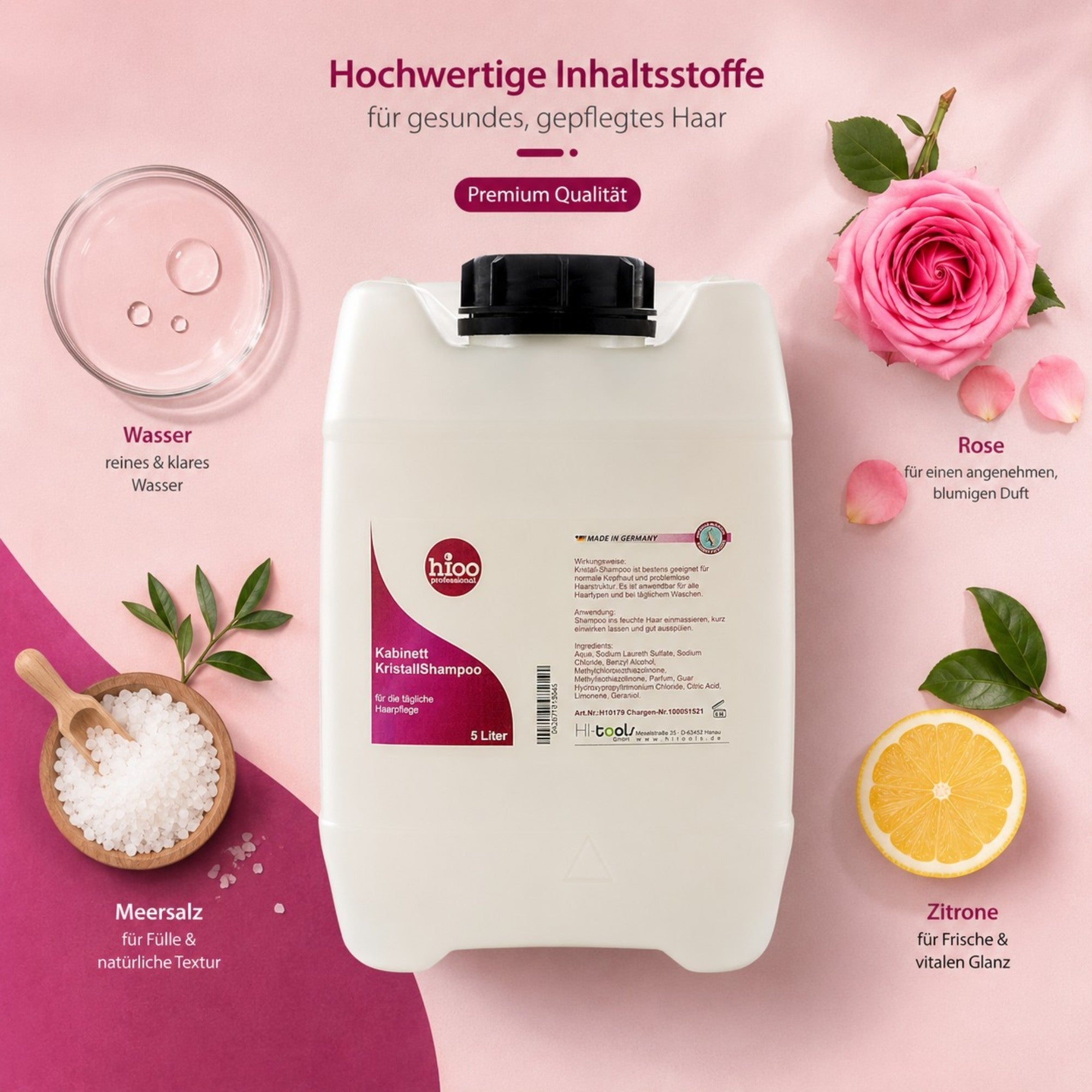 hioo Kristall Shampoo für Kabinett 1000ml