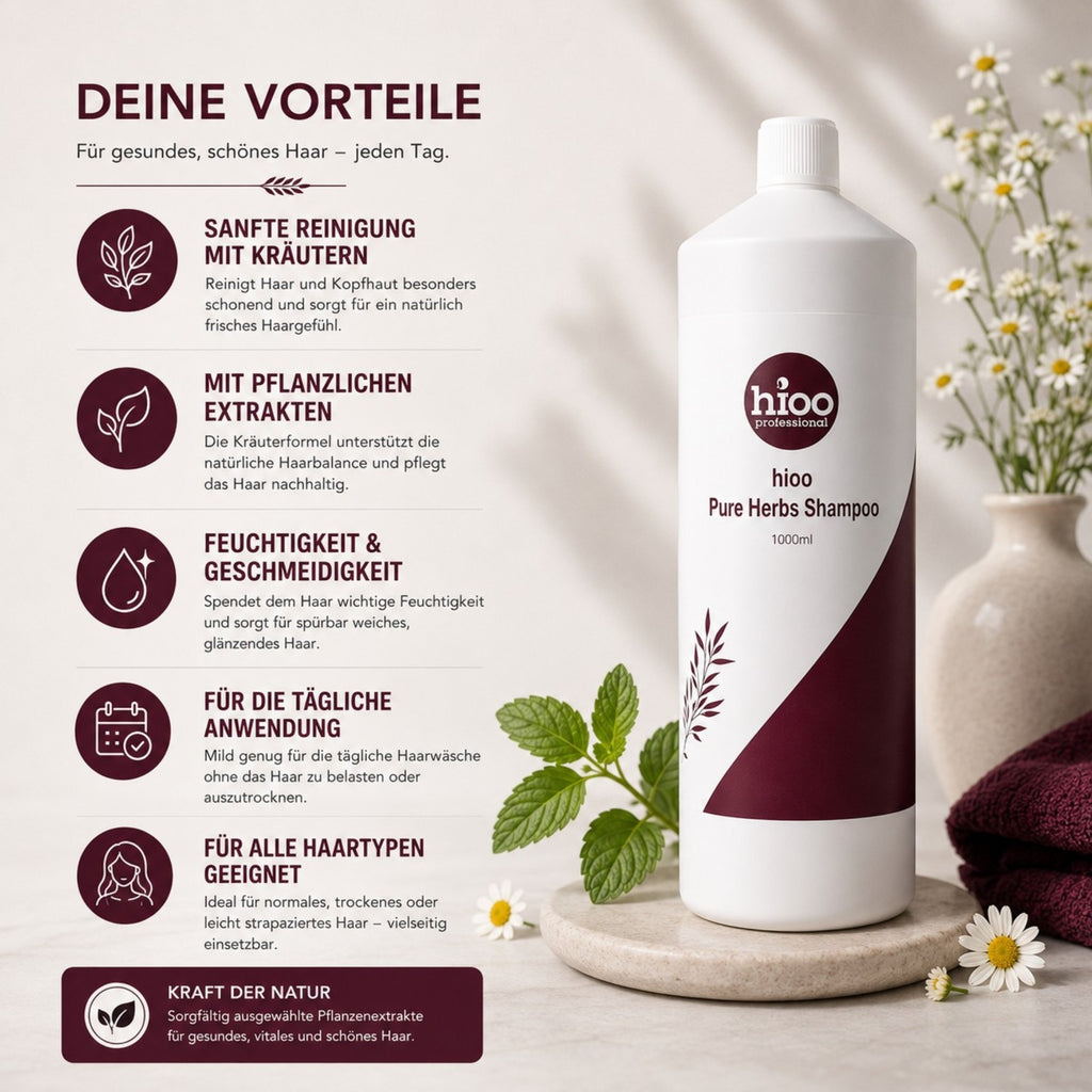 hioo Pure Herbs Shampoo 1000ml