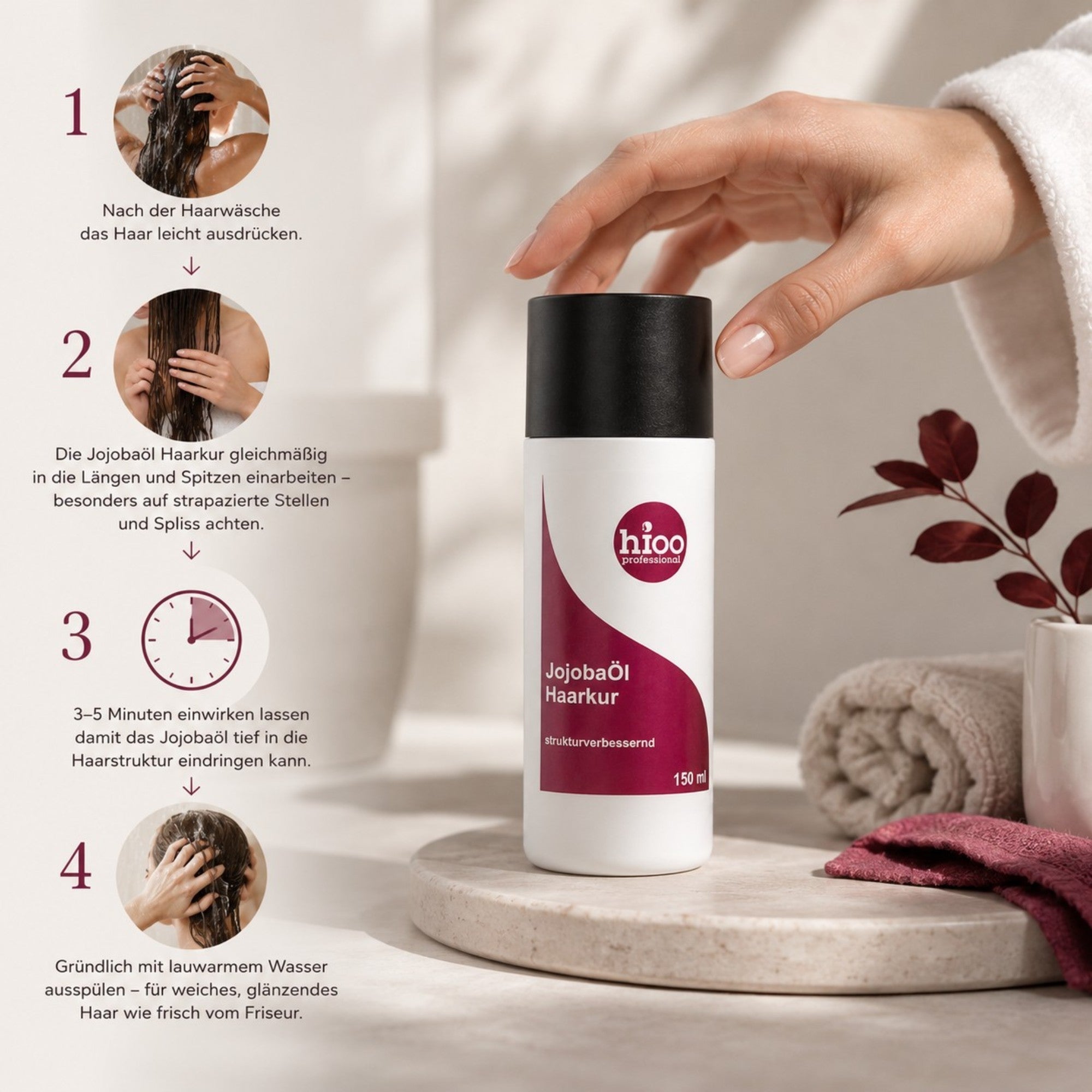 hioo JoJoba Öl Haarkur 150ml