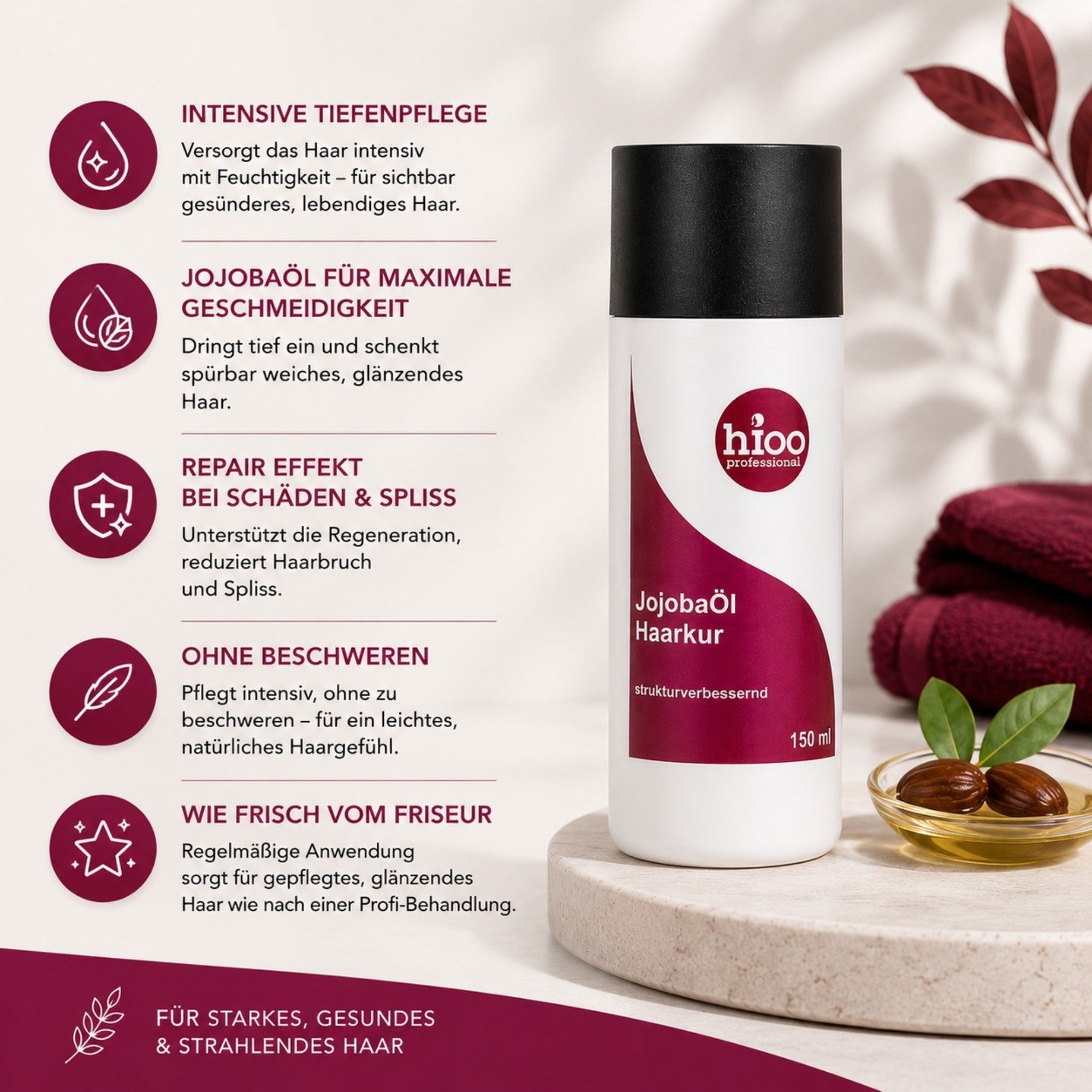 hioo JoJoba Öl Haarkur 150ml