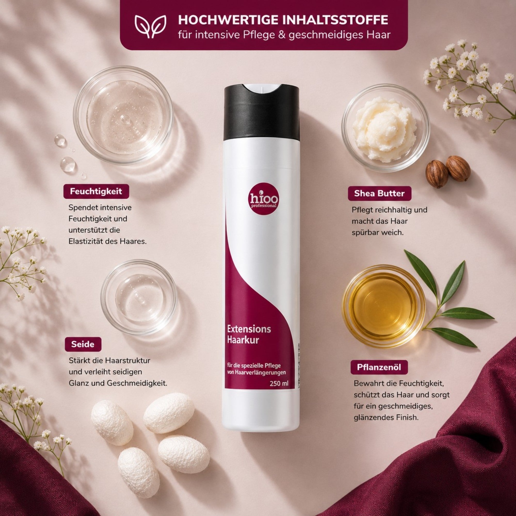 hioo Extensions Haarkur 250ml