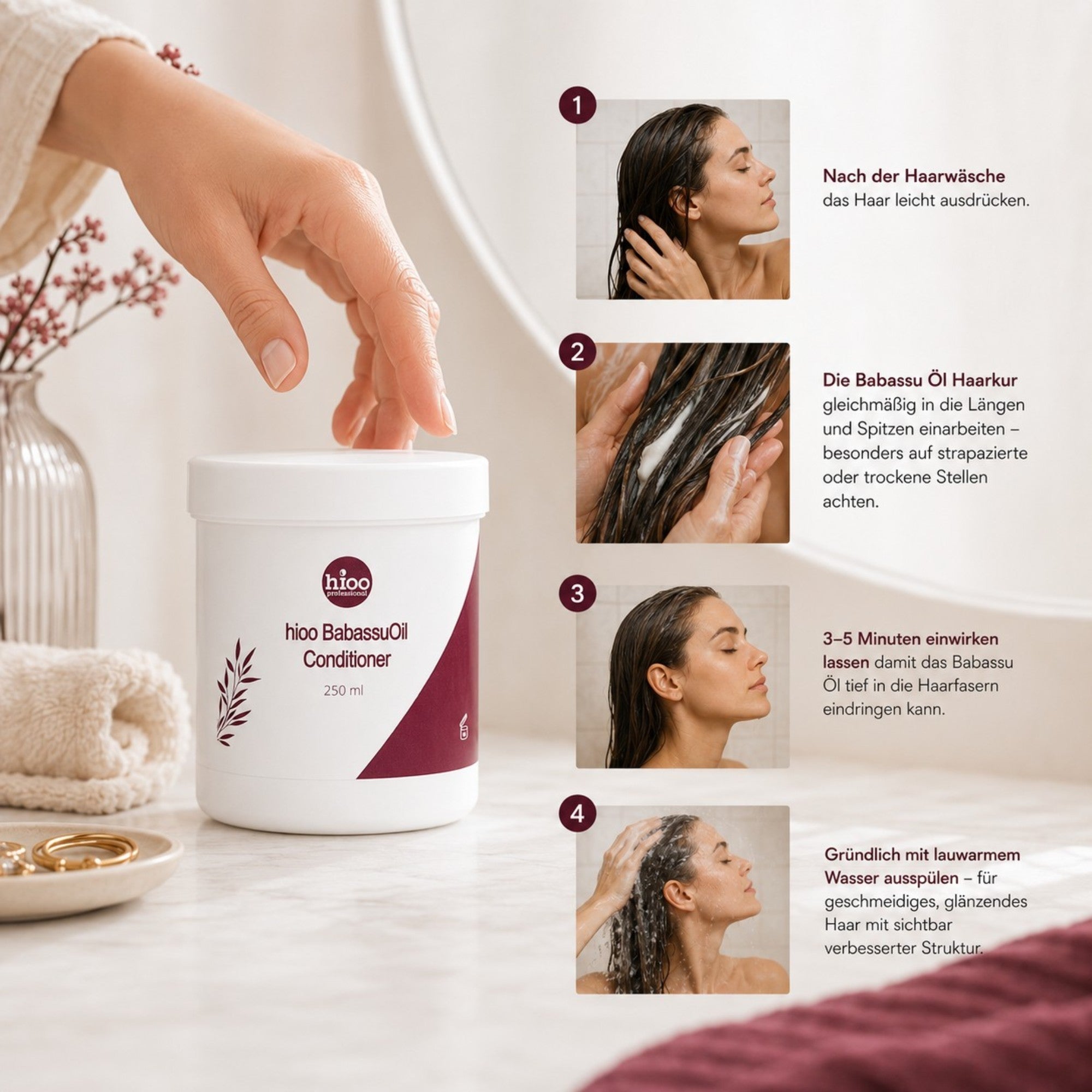 hioo BabassuÖl HaarKur 250ml