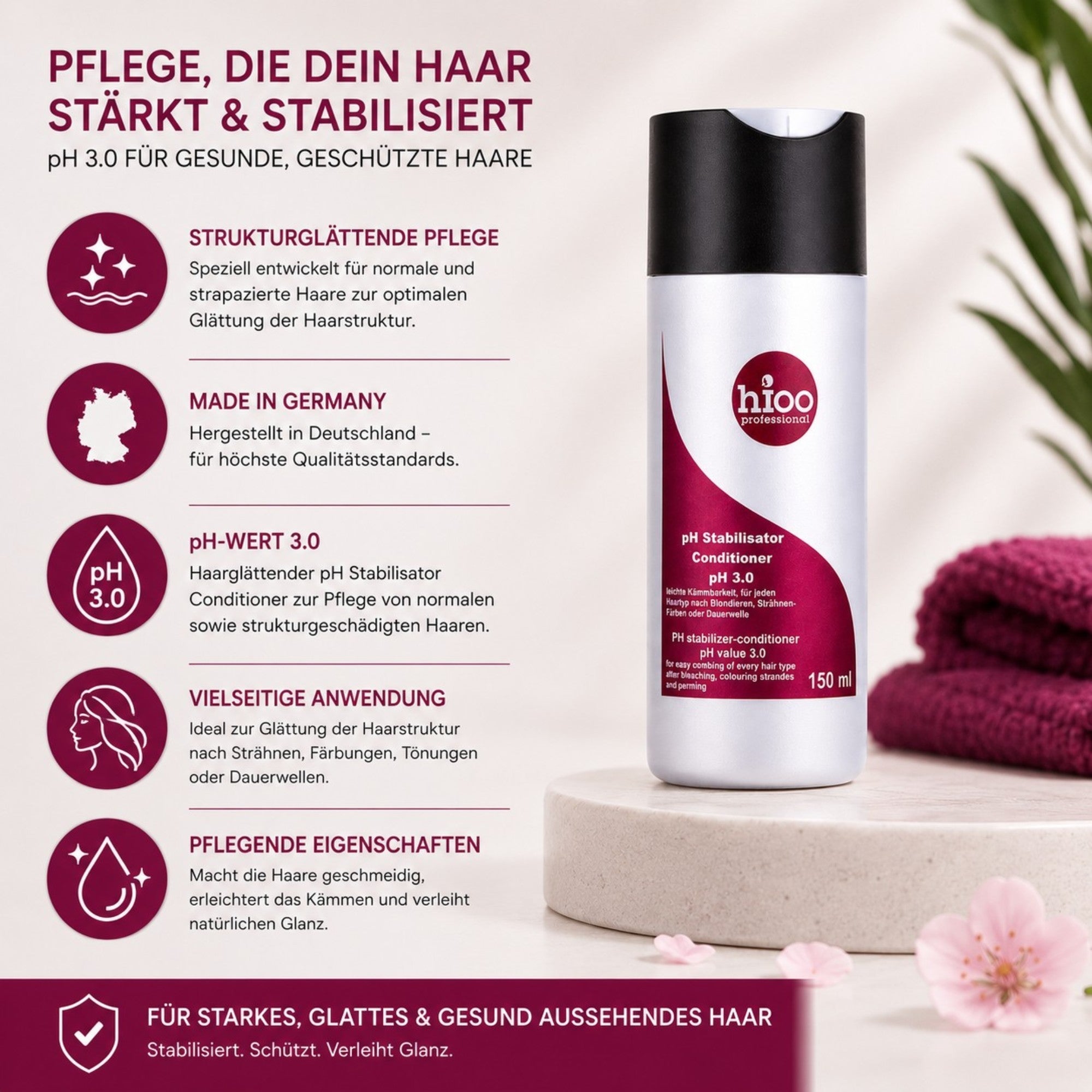 hioo pH Stabilisator Conditioner pH 3.0 150ml