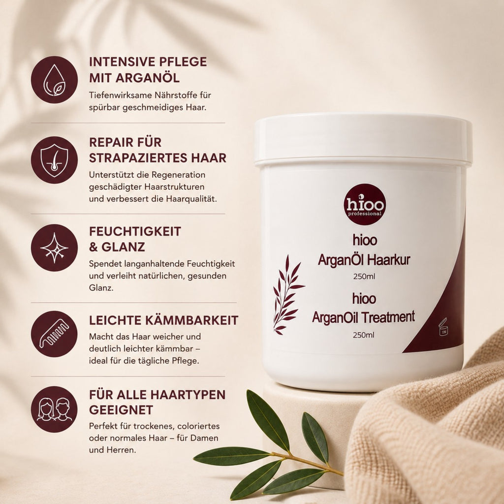 hioo ArganÖl Haarkur 250ml