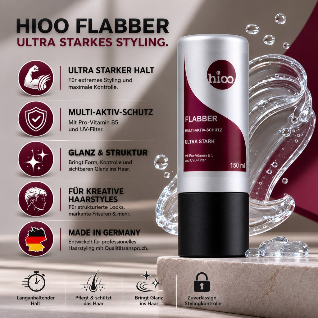 hioo Flabber US, ultra stark, 150ml Flasche