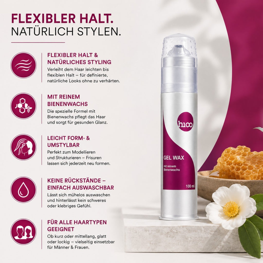 hioo Gel Wax mit reinem Bienwachs 100ml
