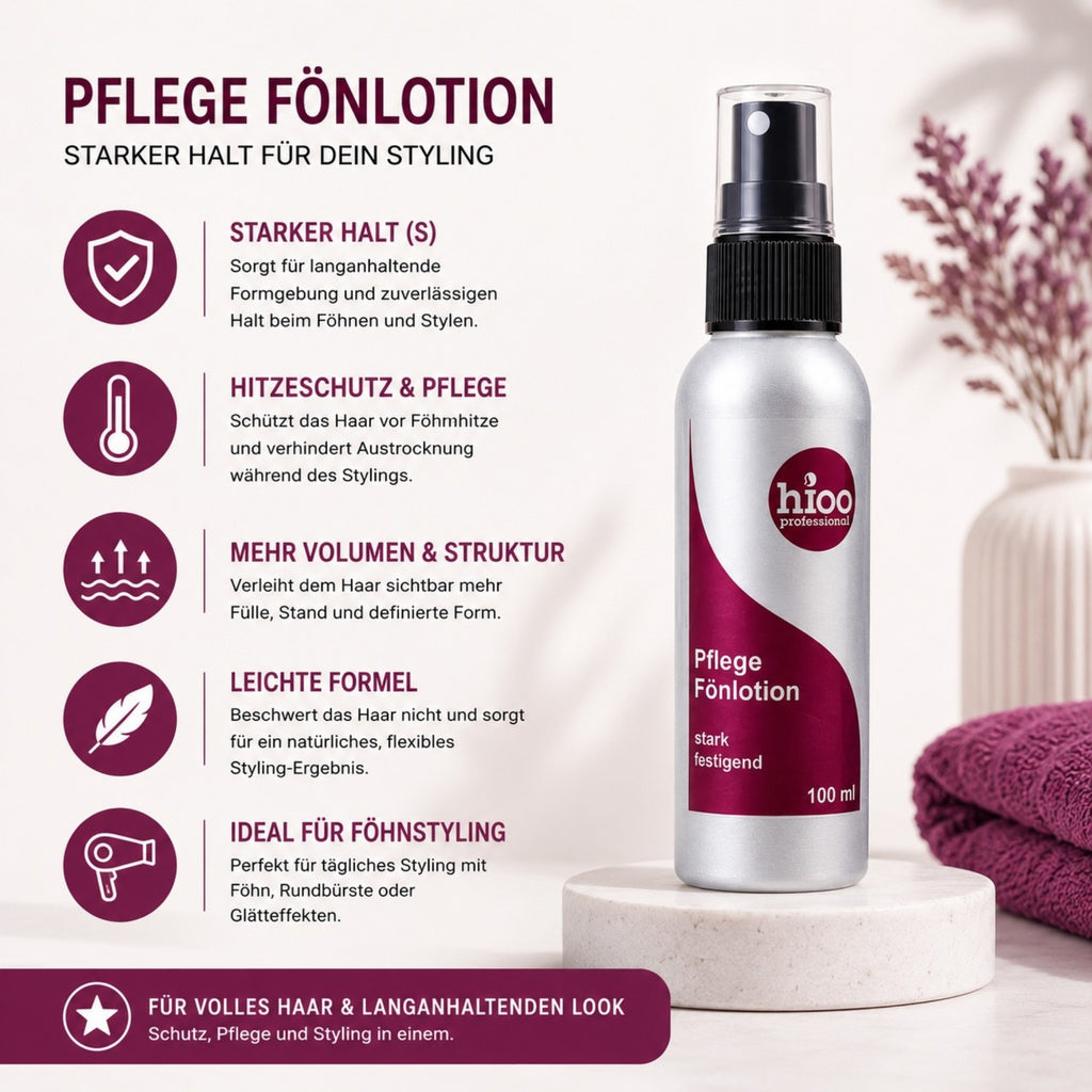 hioo Pflege Fönlotion S, 100ml