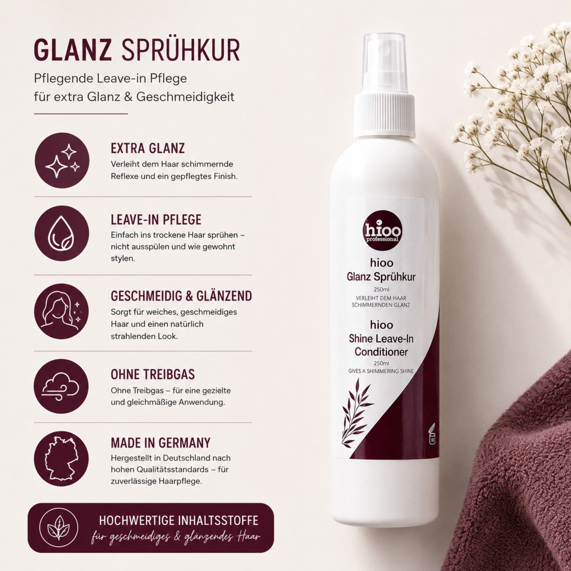 hioo Glanz Sprühkur 250ml