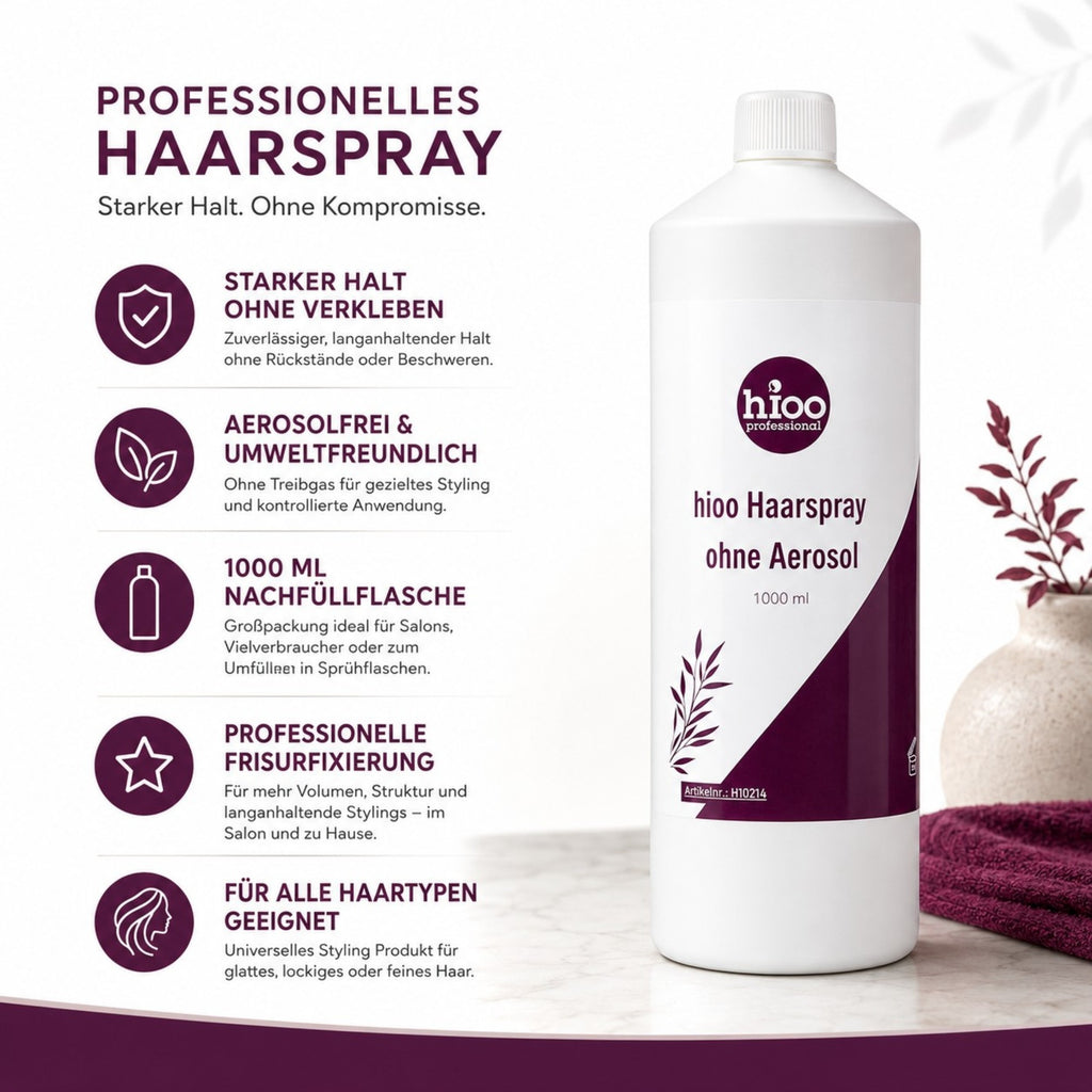 hioo Haarspray ohne Aerosol 1000ml
