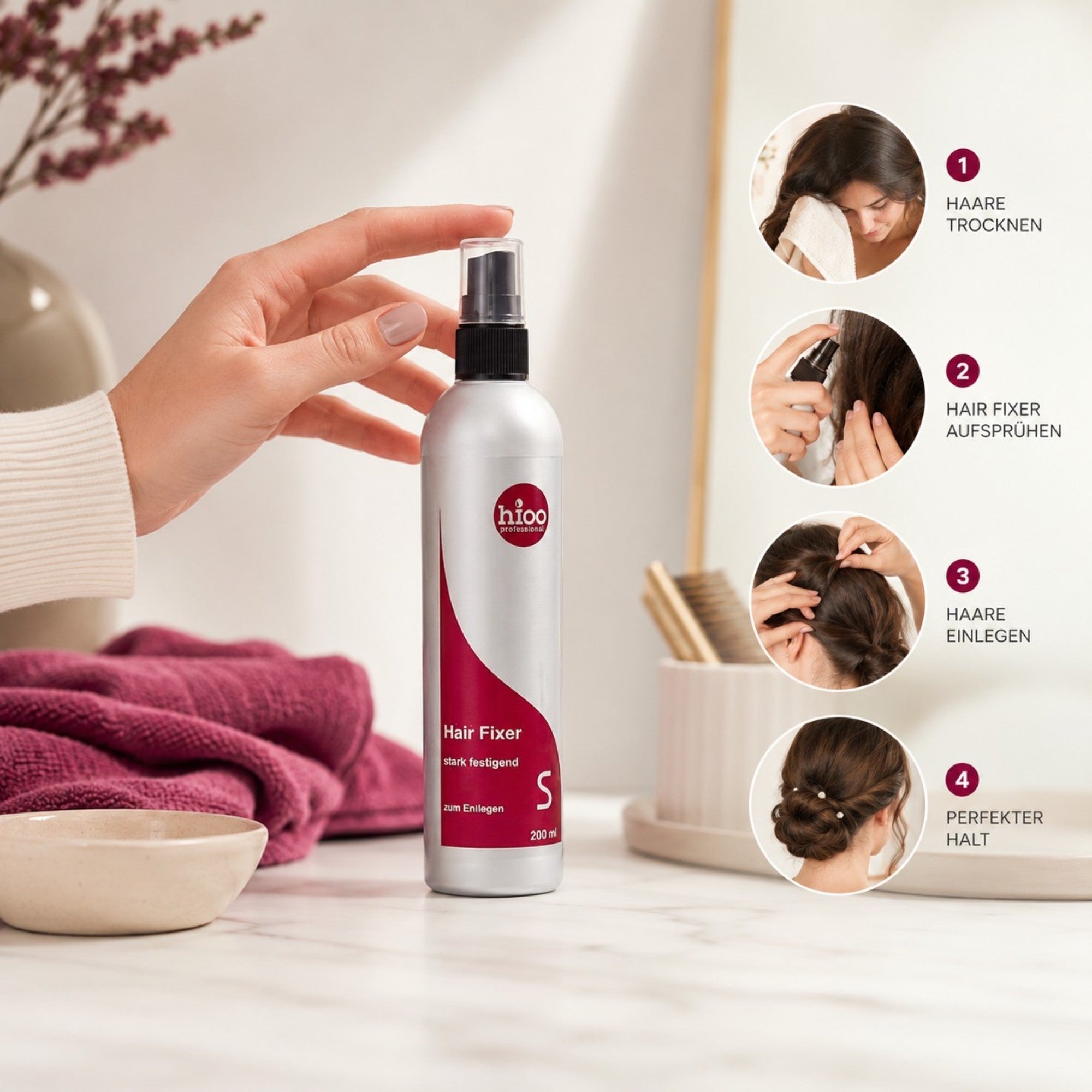 hioo Hair Fixer Haarfestiger S, 200ml