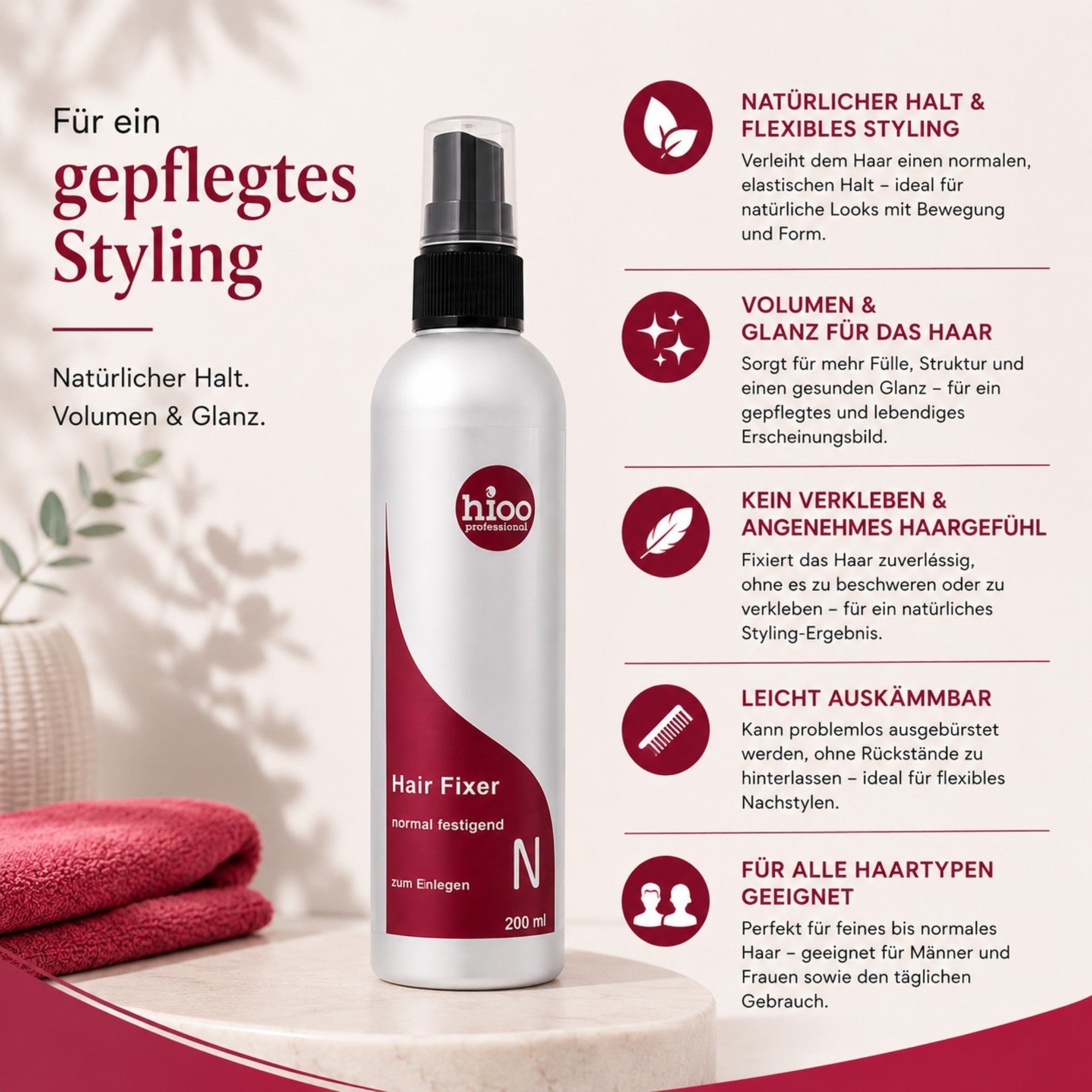 hioo Hair Fixer Haarfestiger N, 200ml