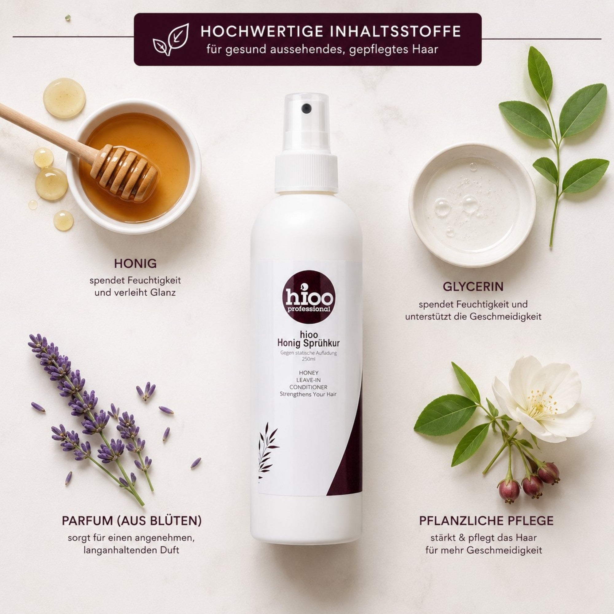 hioo Honig Sprühkur 250ml.