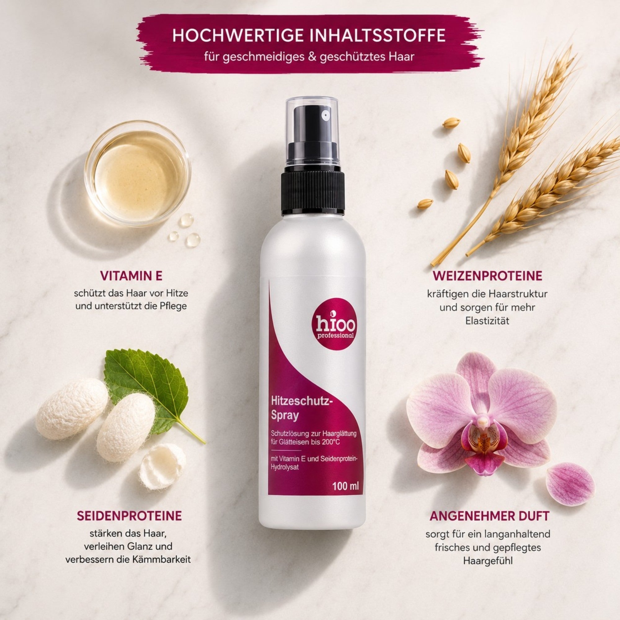 hioo Hitzeschutz Spray 100ml