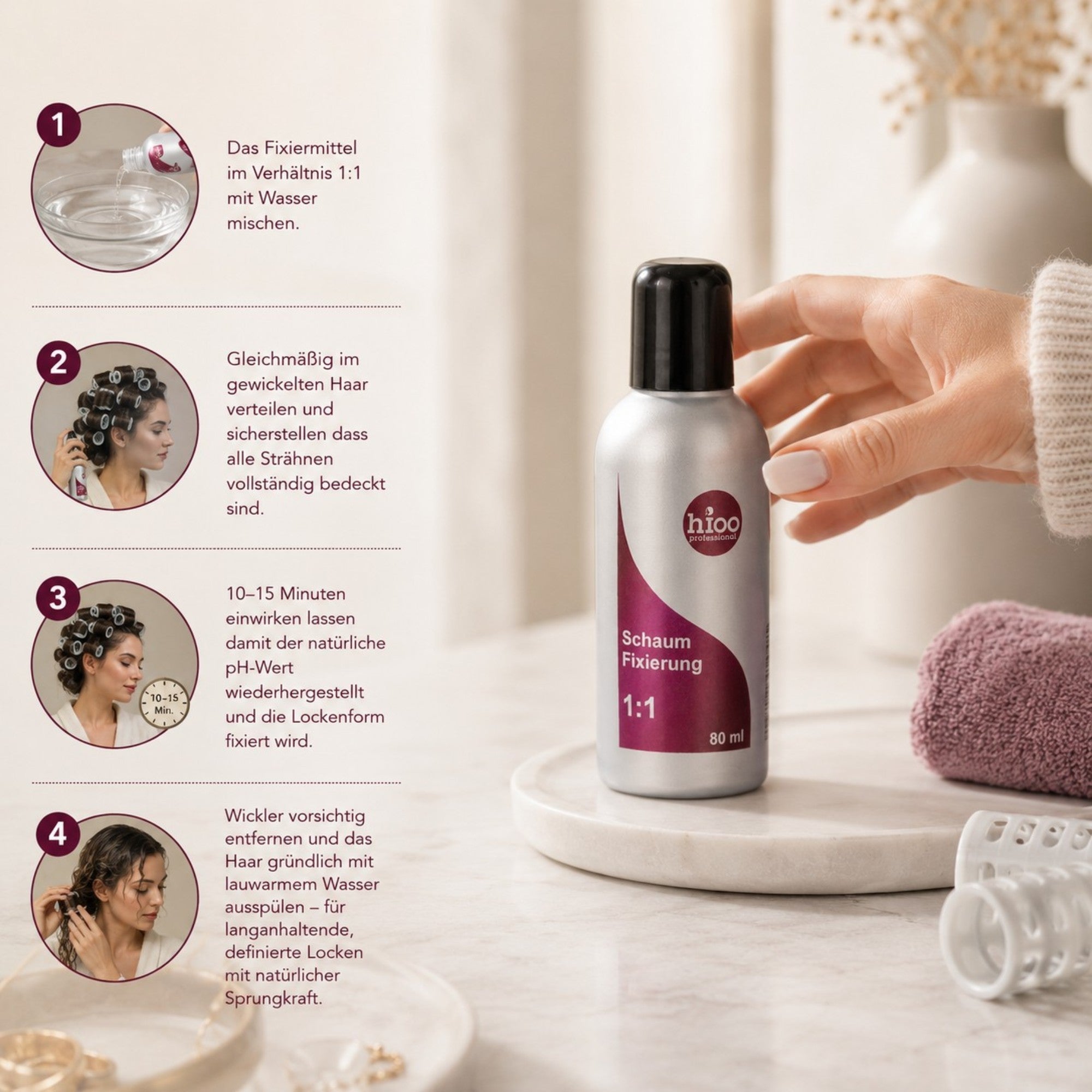 hioo Schaum Fixierung 1:1, 80ml