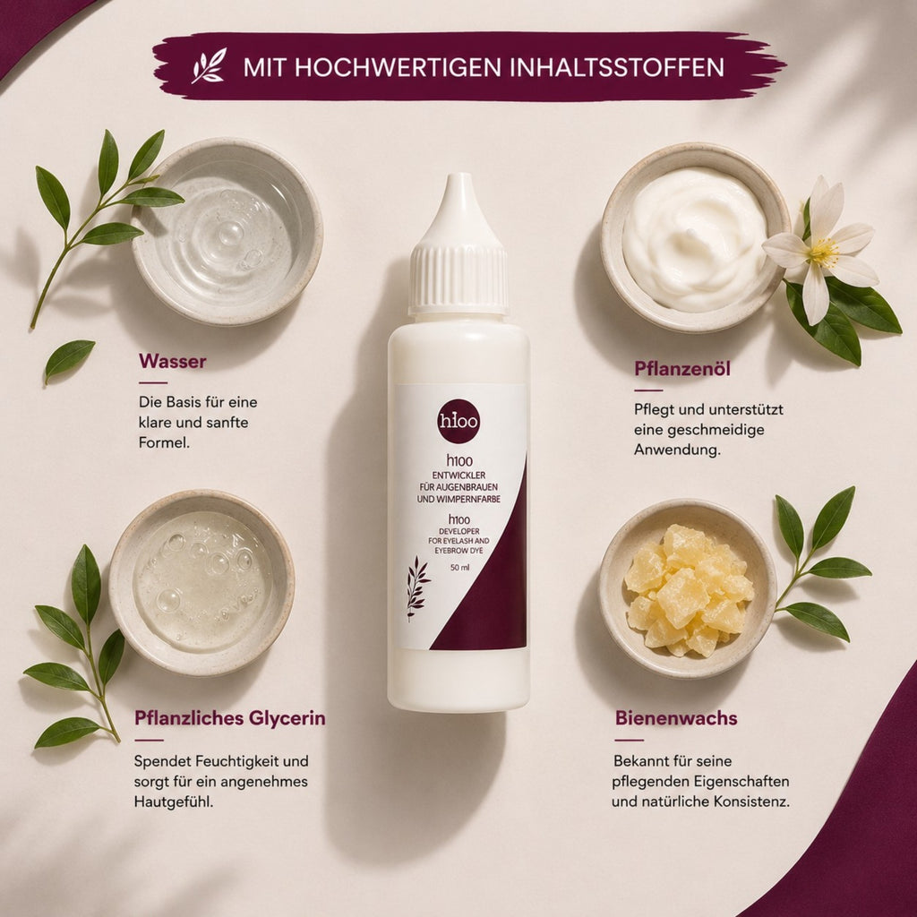 hioo Entwickler für Augenbrauen und Wimpernfarbe