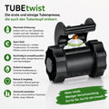 TUBEtwist Tubenpresse die den Tubenkopf entleert, bis zu 9%mehr aus einer Tube rausholen