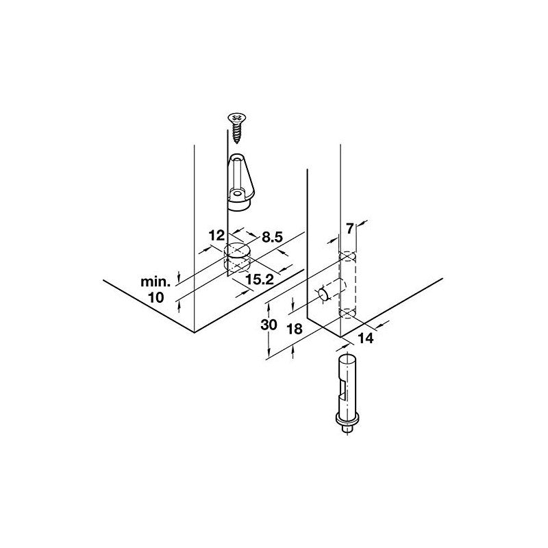 AURENYX Stielkamm / Toupierkamm Line F215 – Fine Teeth · Black
