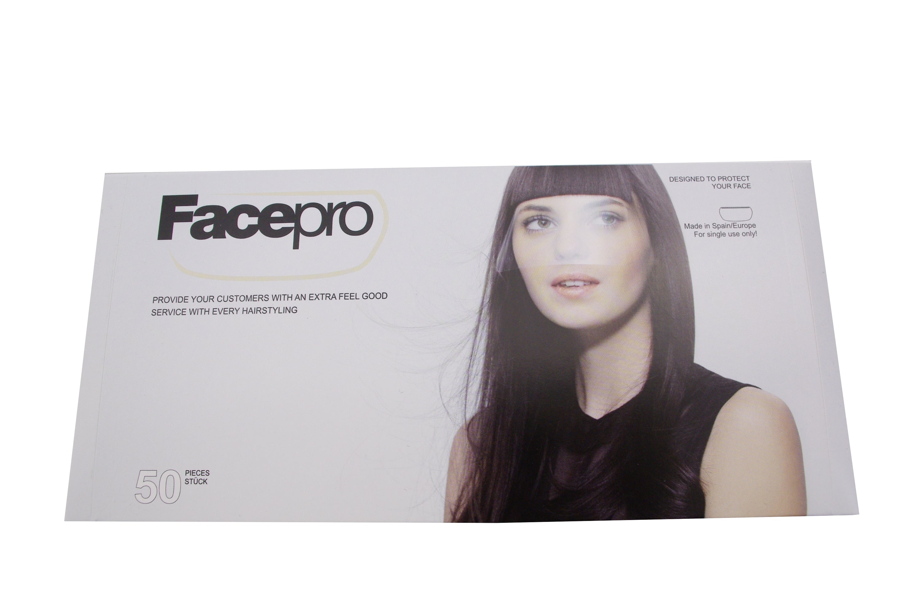 Face Pro Einweggesichtsschutz zum kleben 50 Stück