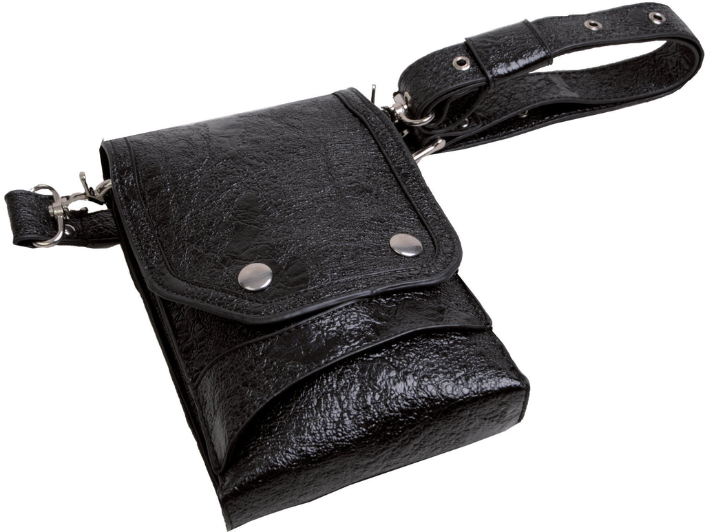 Werkzeugtasche Brilliance black, mit Klappe + zusätzl. Gürtel