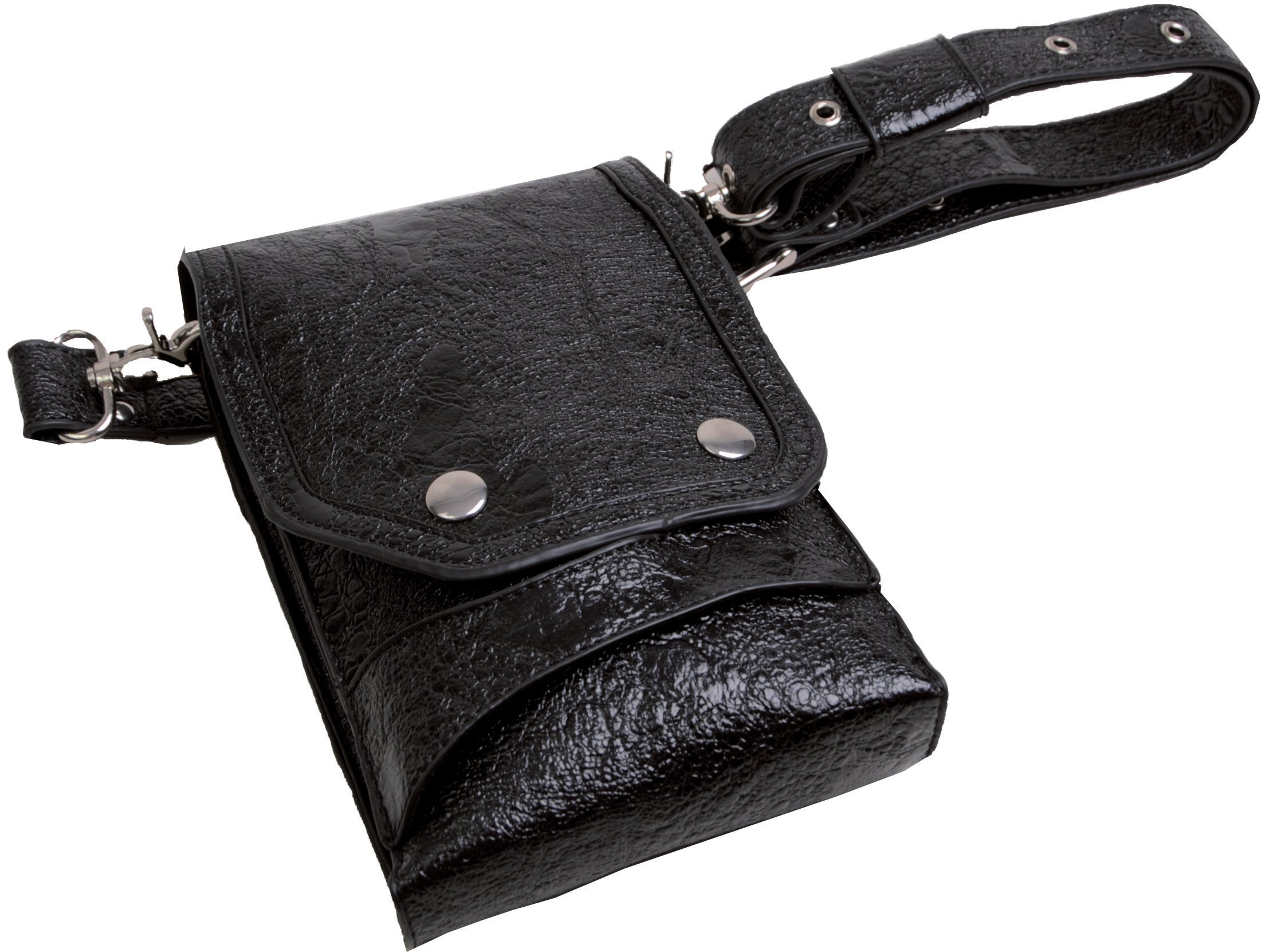 Werkzeugtasche Brilliance black, mit Klappe + zusätzl. Gürtel