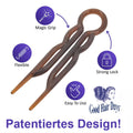 Magic-Grip Hairpins 10 Stk. Haarnadeln 63,5 mm lang Braun